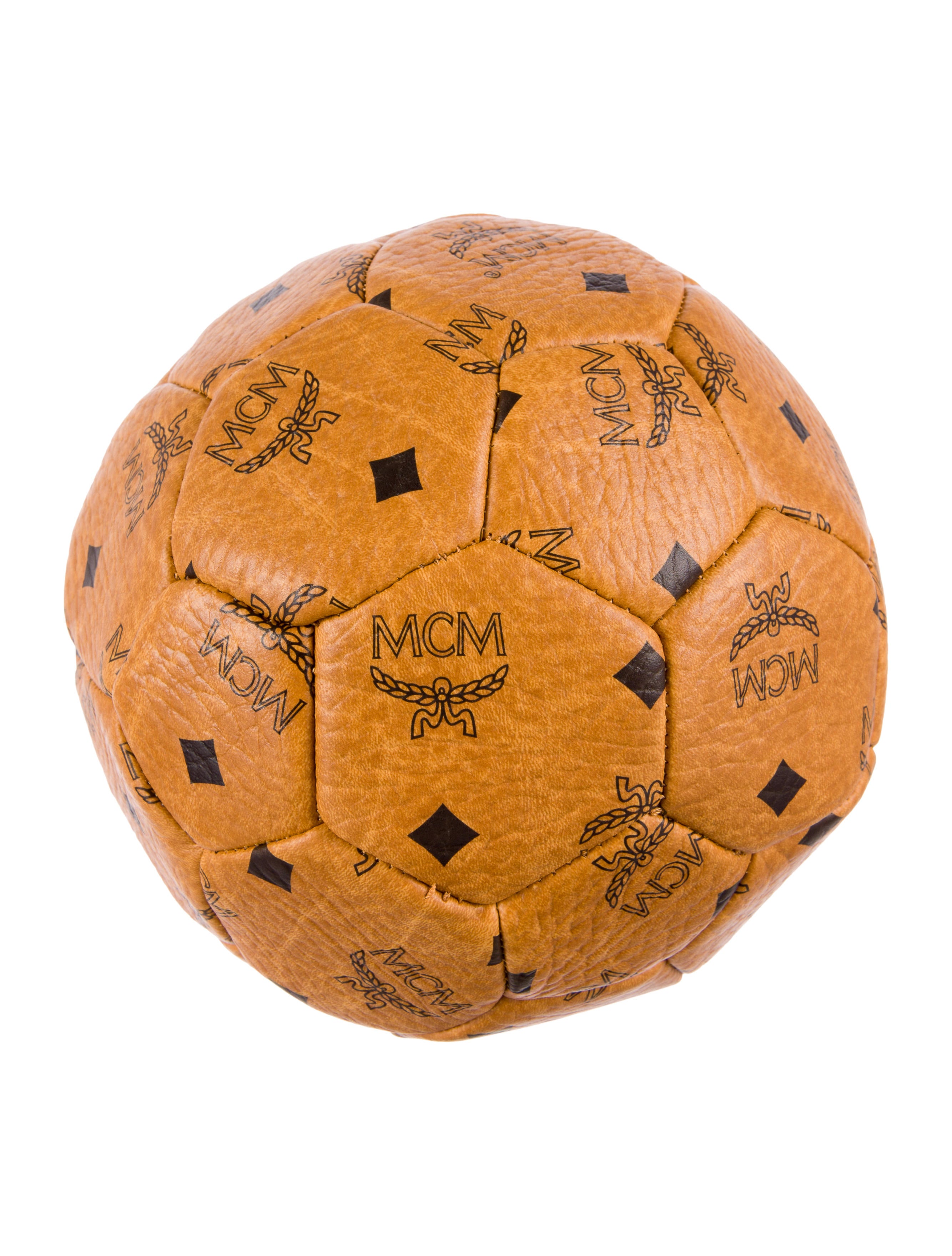 MCM Leather Miniature Soccer Ball Accessories W3020241 The RealReal
