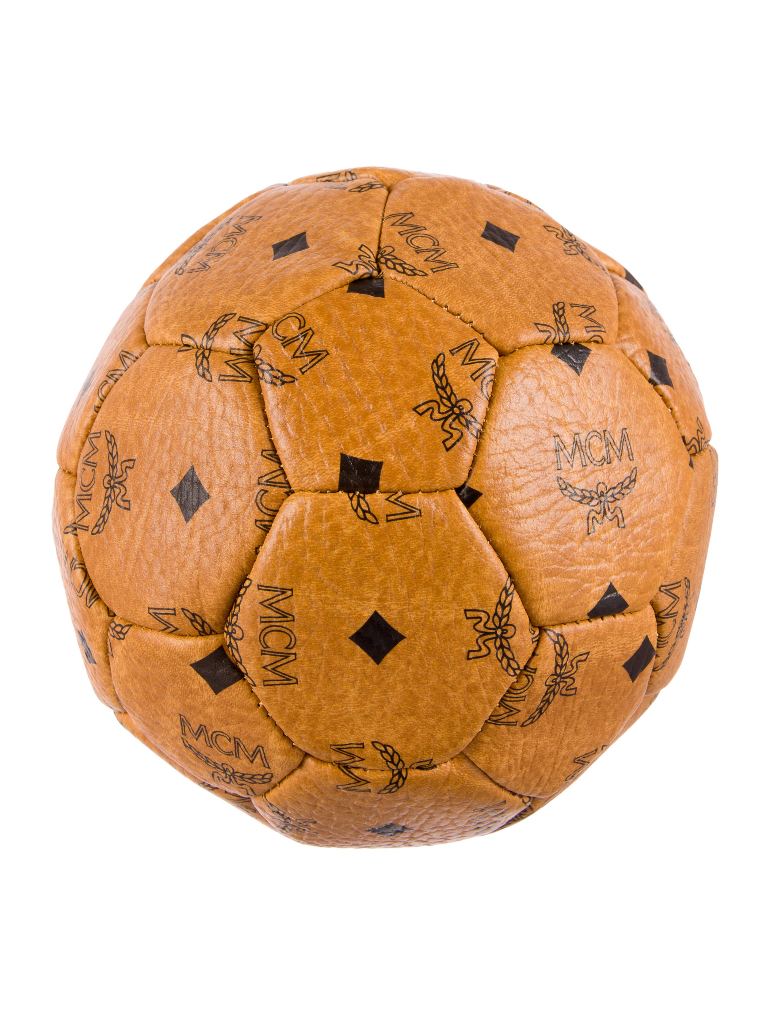 MCM Leather Miniature Soccer Ball Accessories W3020241 The RealReal