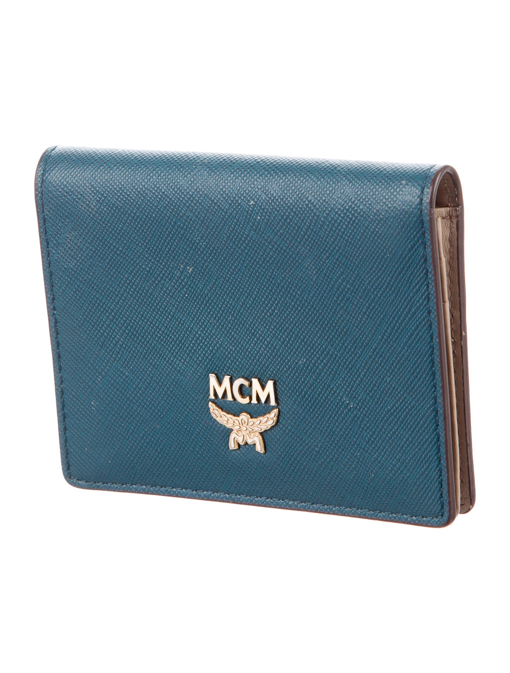 MCM Leather Compact Wallet Accessories W3021095 The RealReal