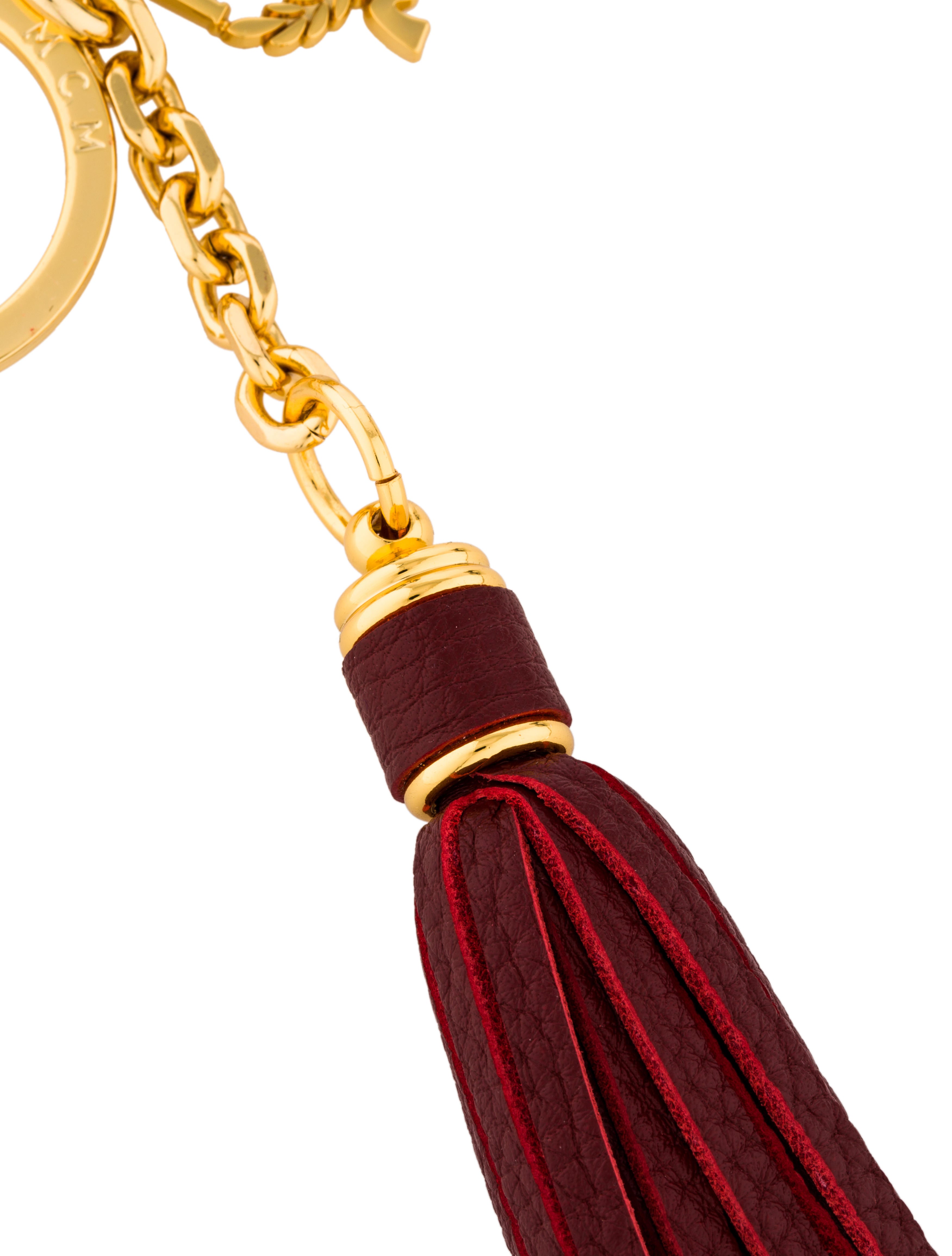 MCM Logo Tassel Keychain Accessories W3021555 The RealReal