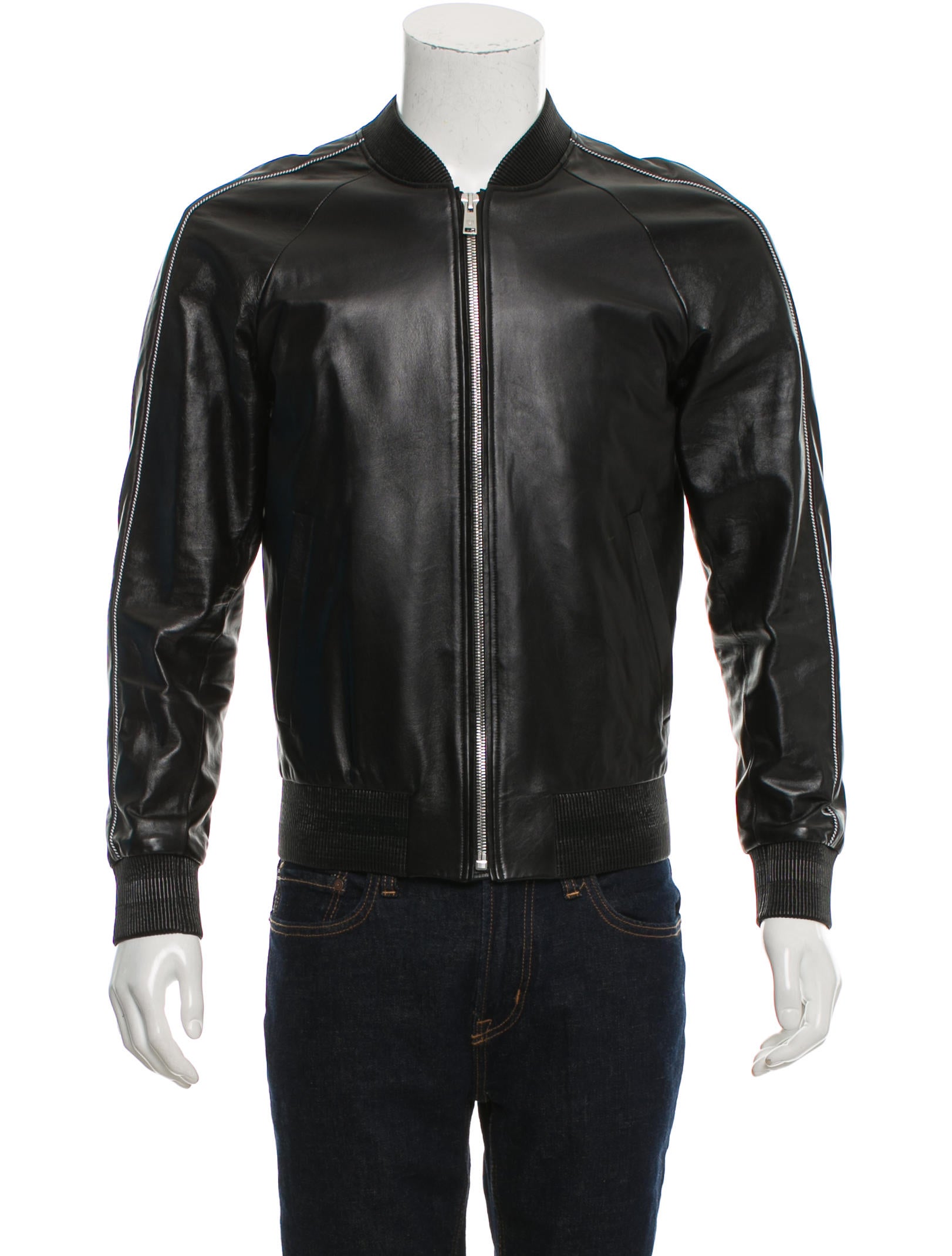 MCM Leather Bomber Jacket