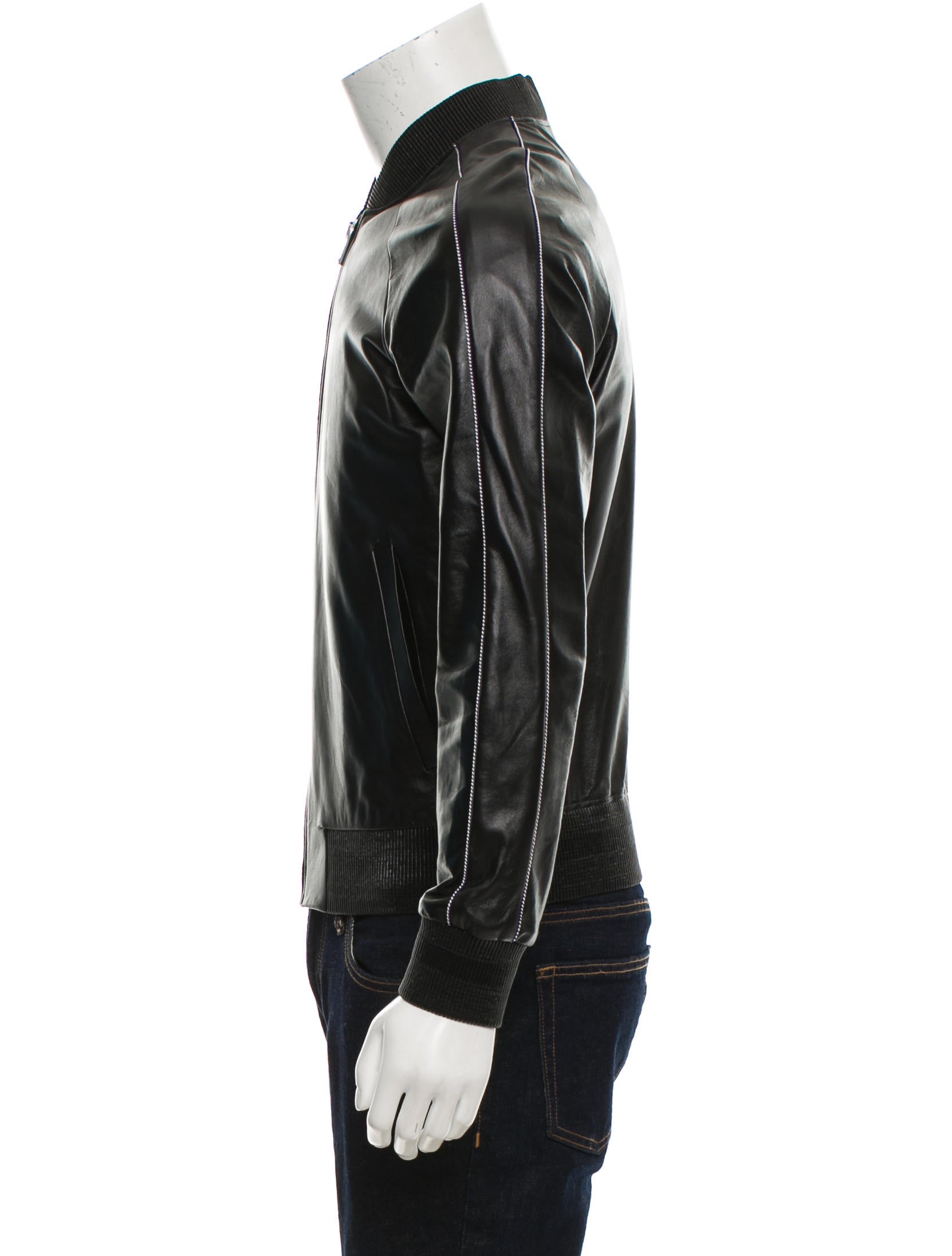 MCM Leather Bomber Jacket
