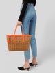 Monogram Leather Shopper Tote w/ Tags image 2