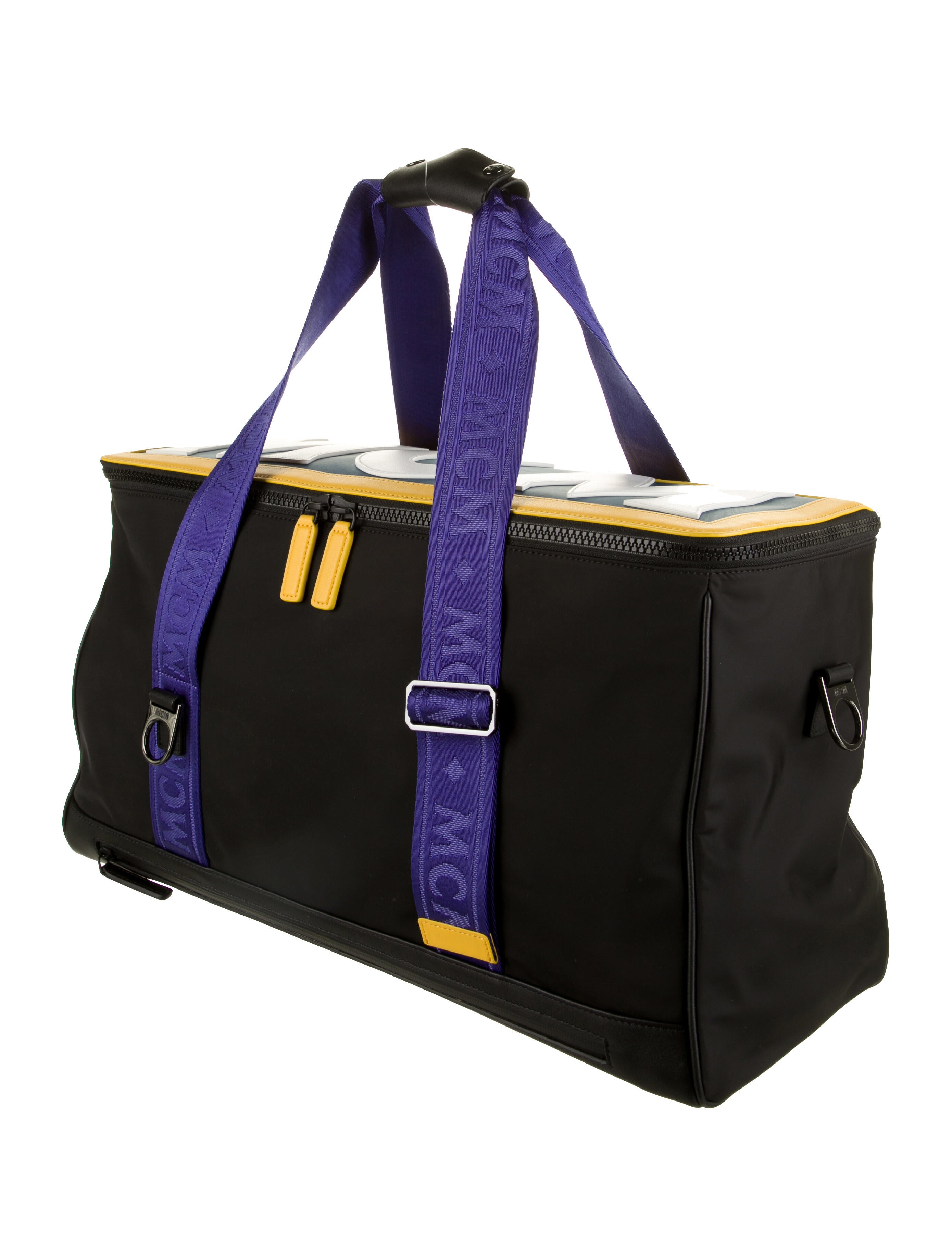 MCM LeatherTrimmed Duffel Bag Bags W3027793 The RealReal