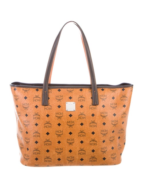 MCM Visetos Tote Bag Brown