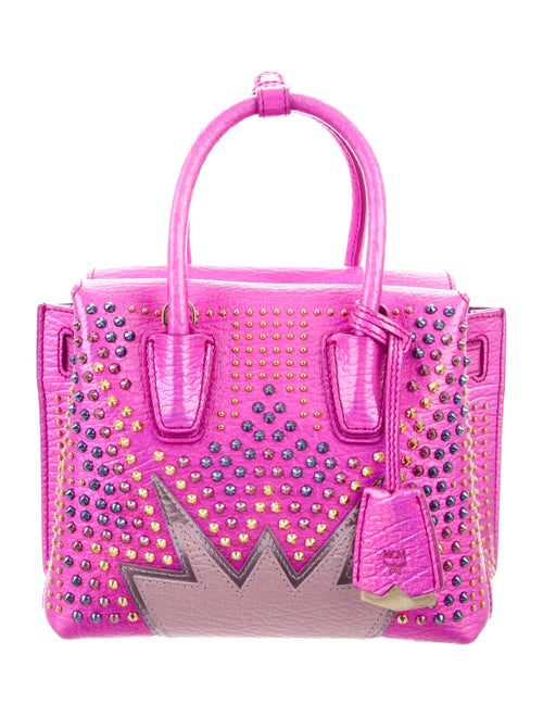 MCM Cyber Studs Mini Milla Tote Metallic