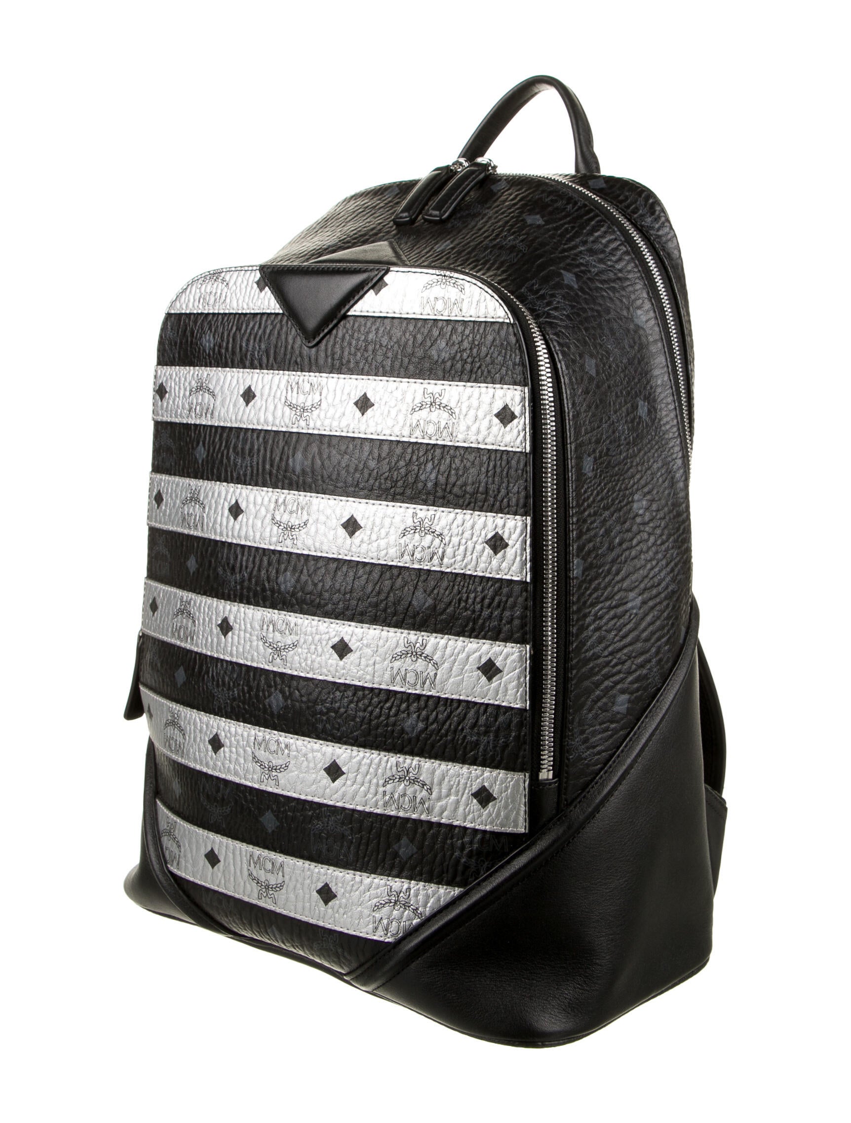 mcm backpack stripe
