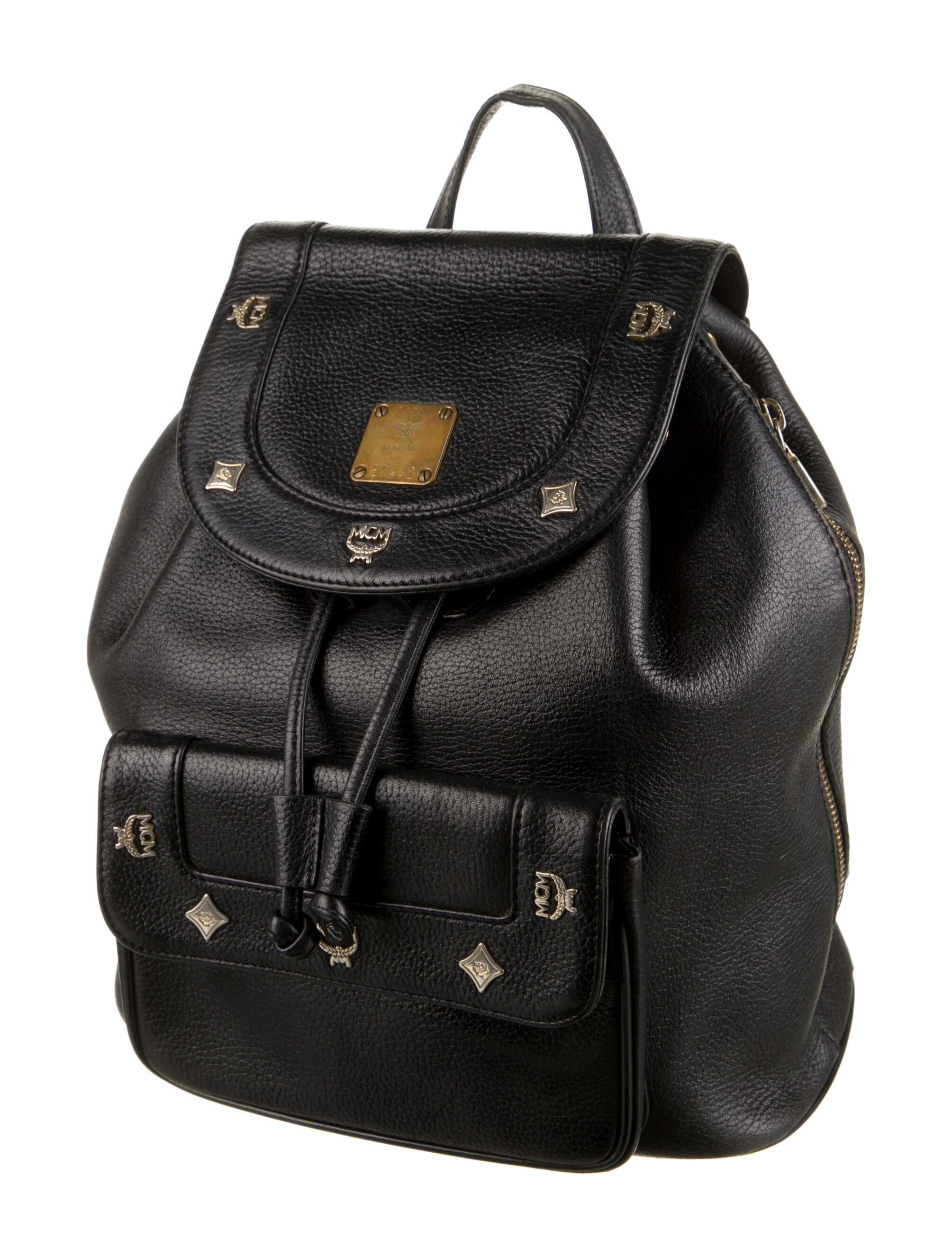 MCM Vintage Leather Backpack Black Backpacks, Handbags W3034481