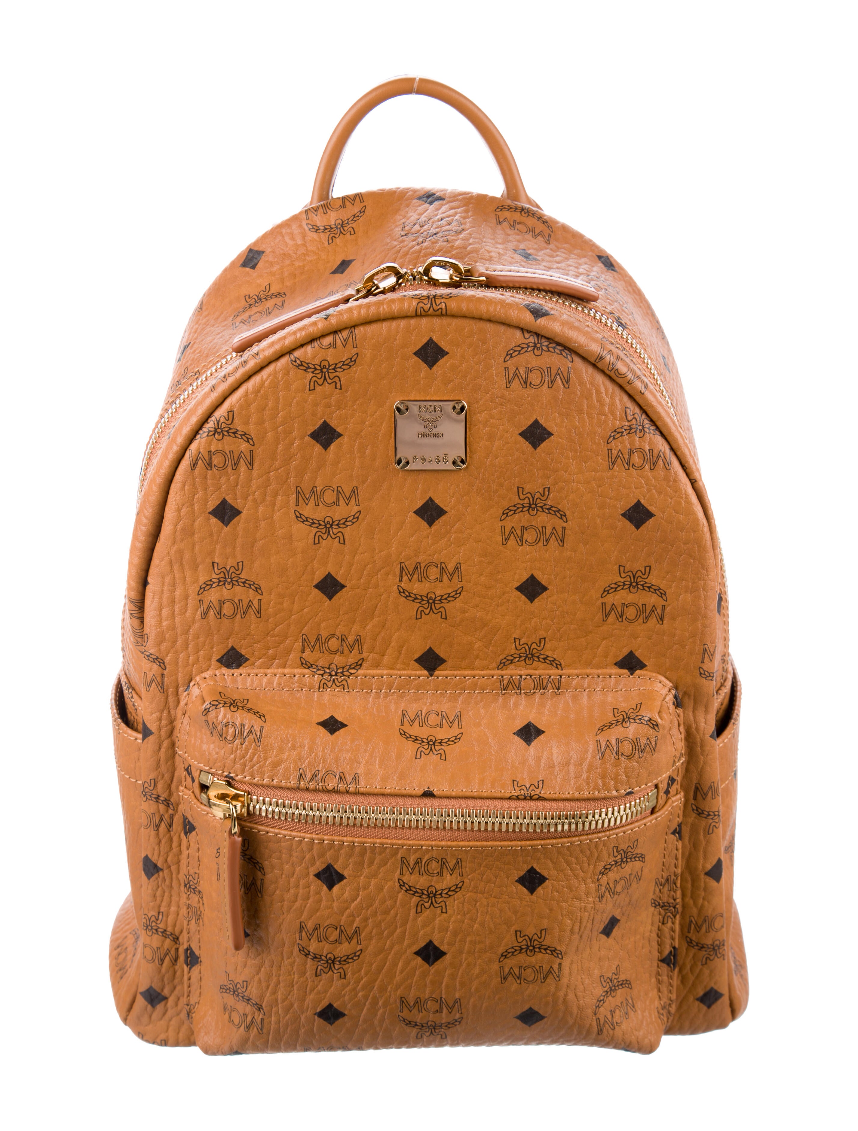MCM Coated Canvas Monogrammed Backpack