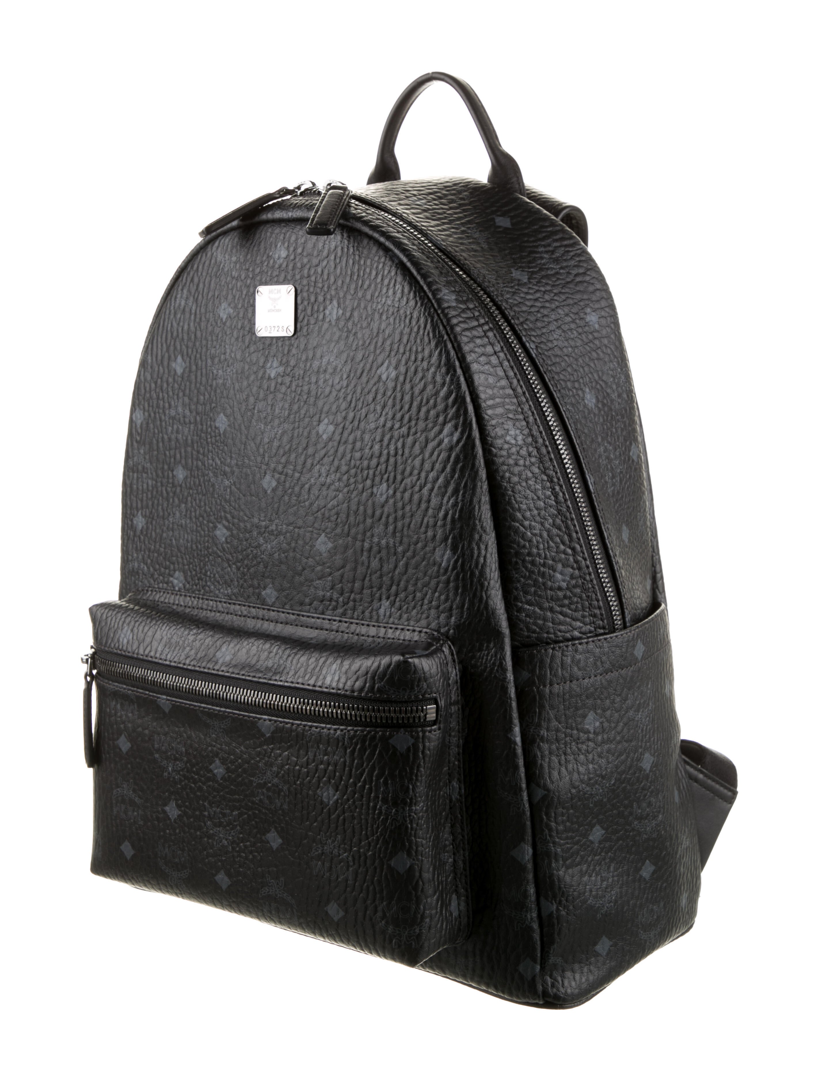 MCM Visetos Print Stark Backpack Black Backpacks, Handbags W3041813