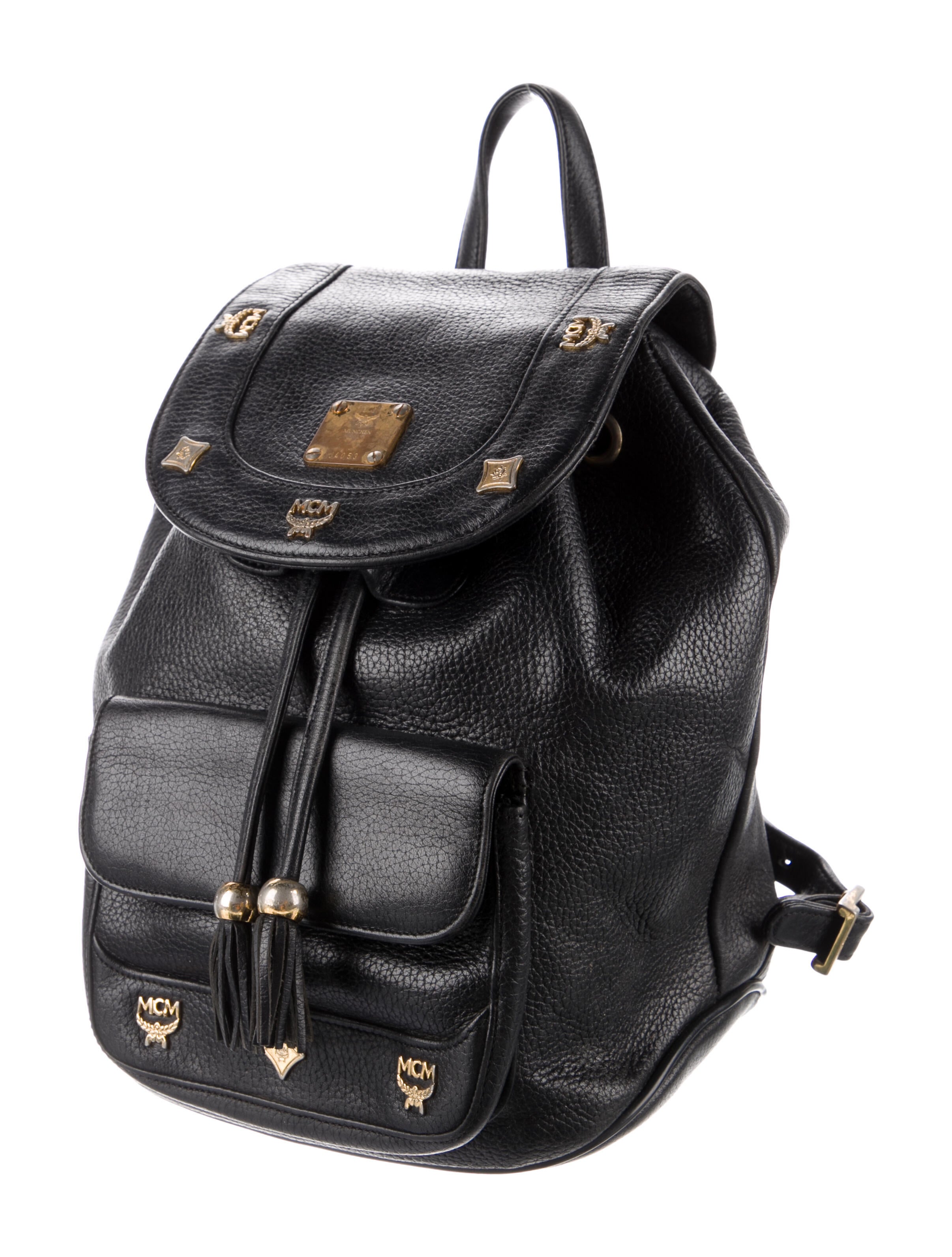 MCM Leather Backpack Bag Black Backpacks, Handbags W3043227 The