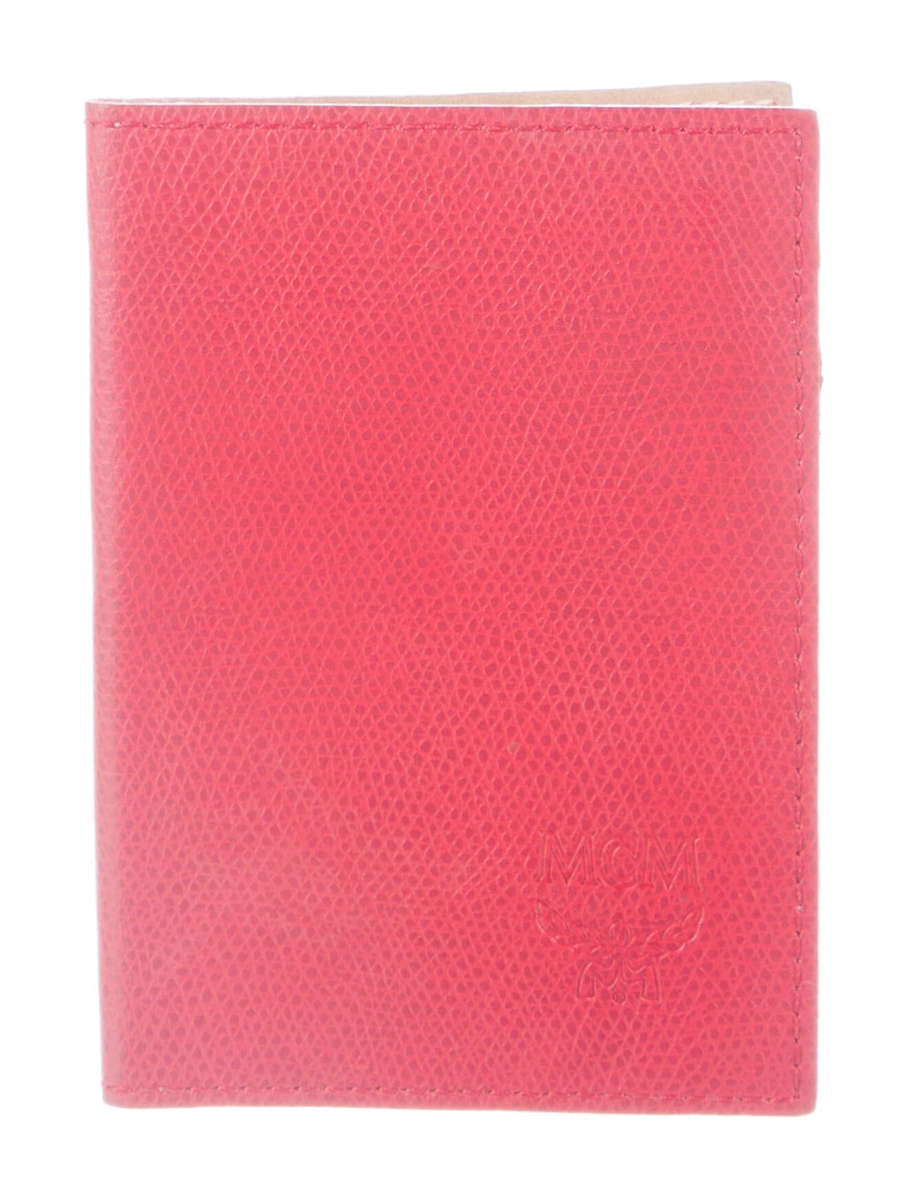 MCM Leather Wallet Red Wallets, Accessories W3043636 The RealReal