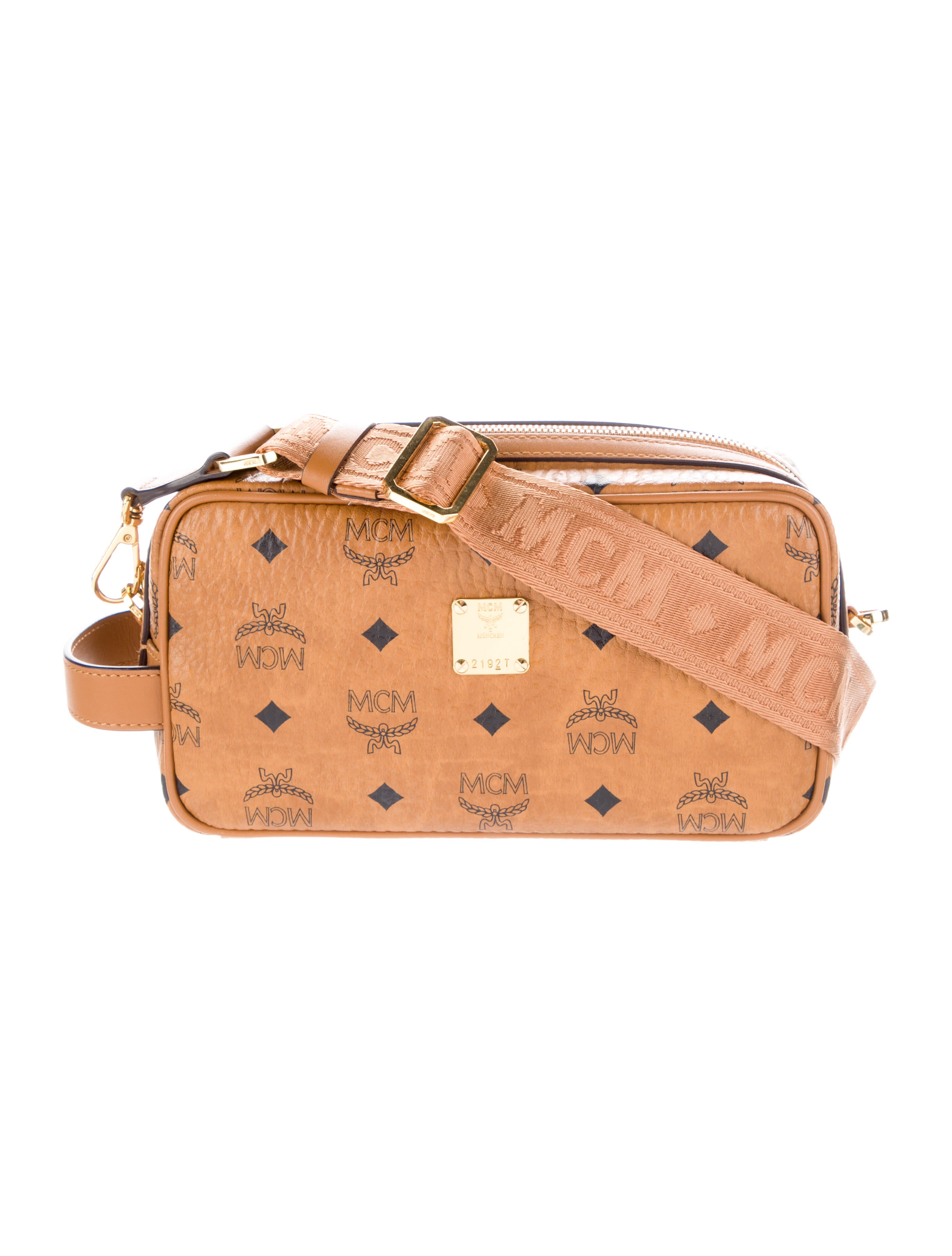 MCM x SAMBYPEN Visetos Crossbody Bag Brown Crossbody Bags, Handbags