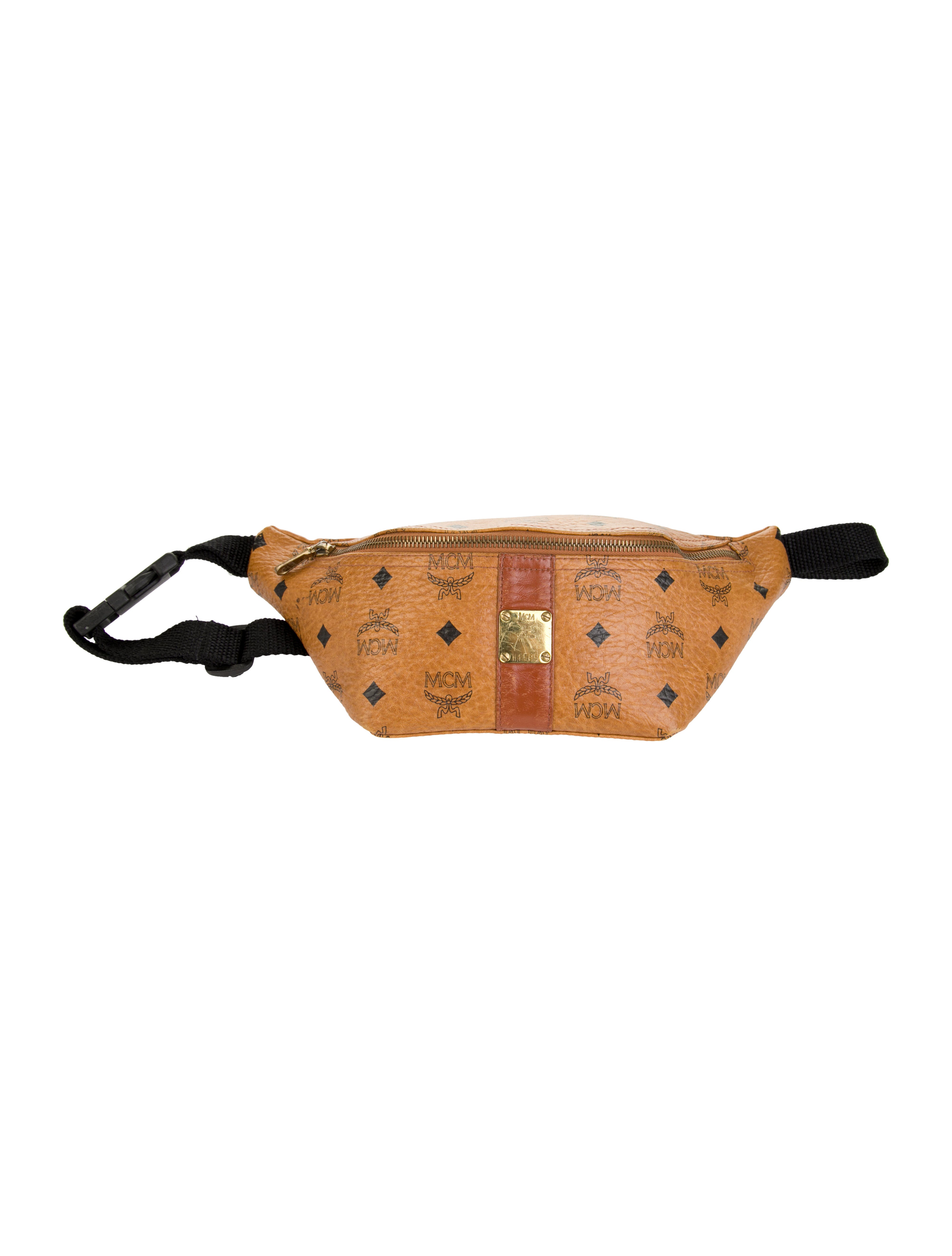 MCM Visetos Waist Bag Brown Waist Bags, Handbags W3043896 The