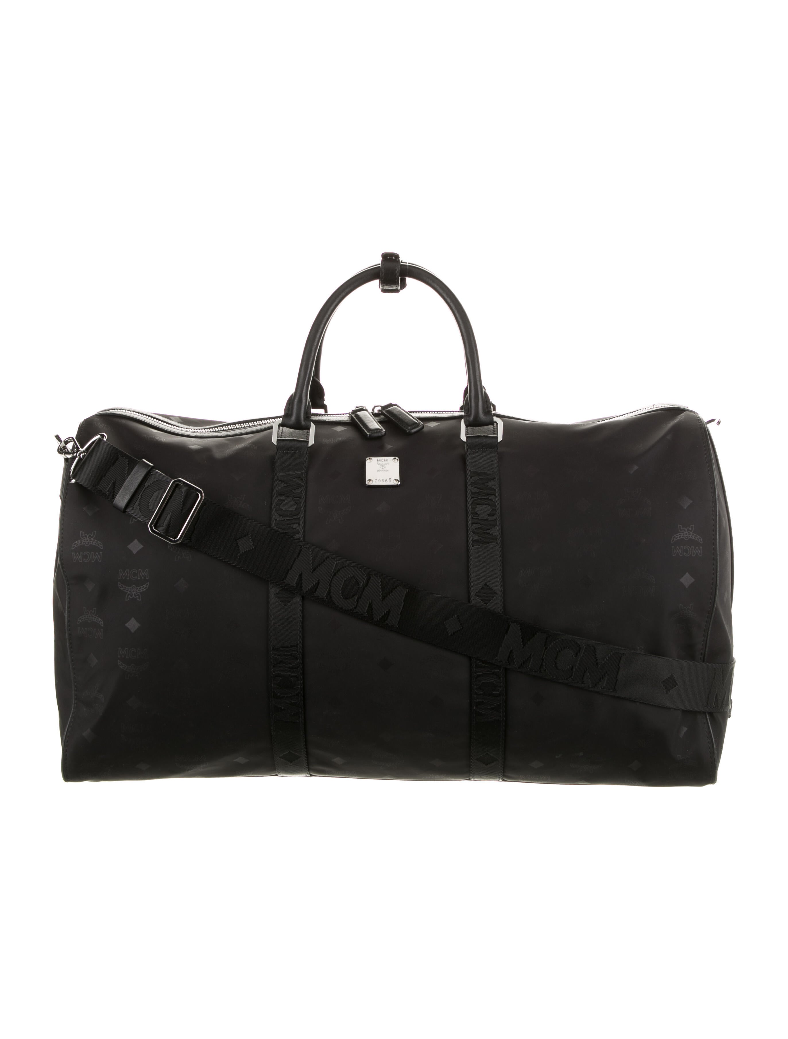 MCM Nylon Weekender Bag Black Weekenders, Bags W3044784 The RealReal