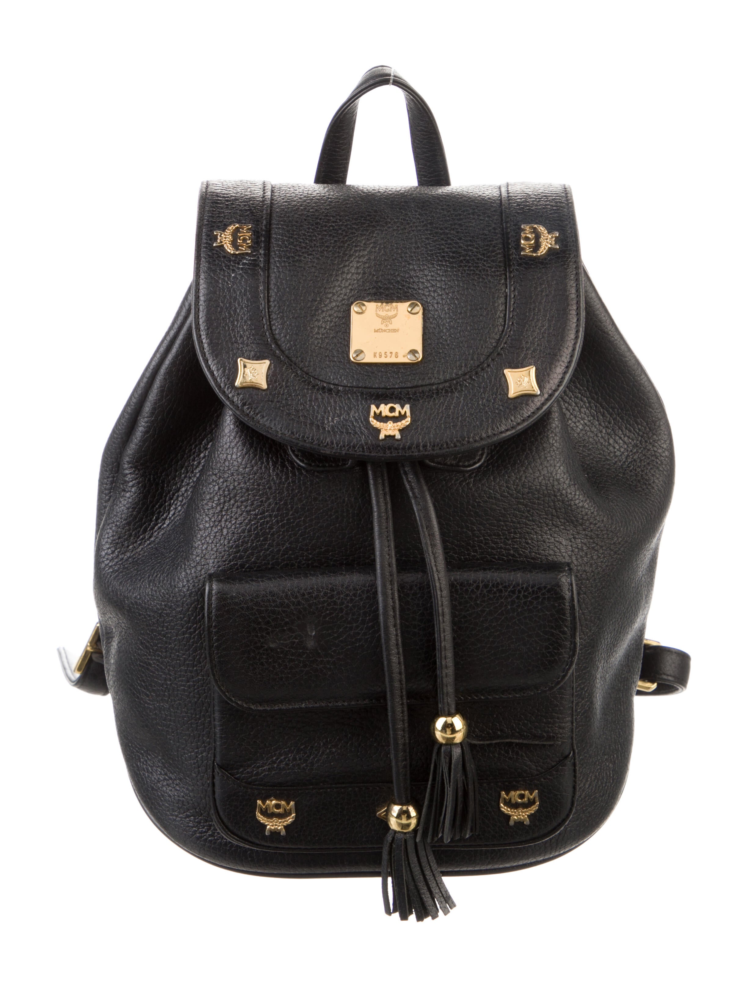 MCM Small Leather Backpack
