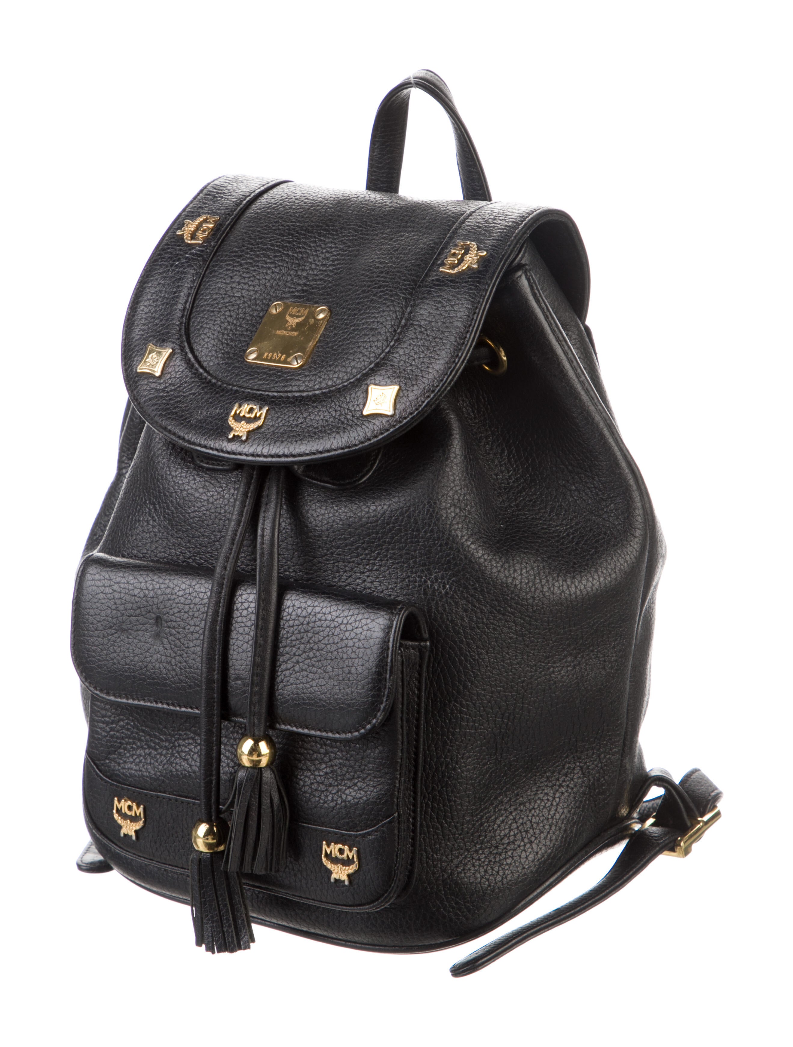 MCM Small Leather Backpack