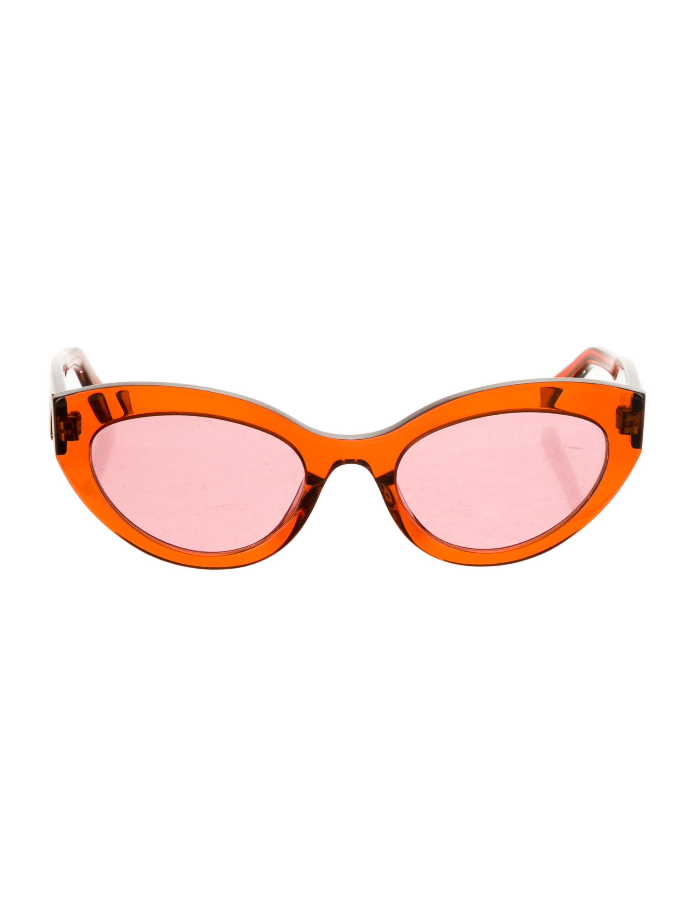 MCM CatEye Mirrored Sunglasses w/ Tags Orange Sunglasses