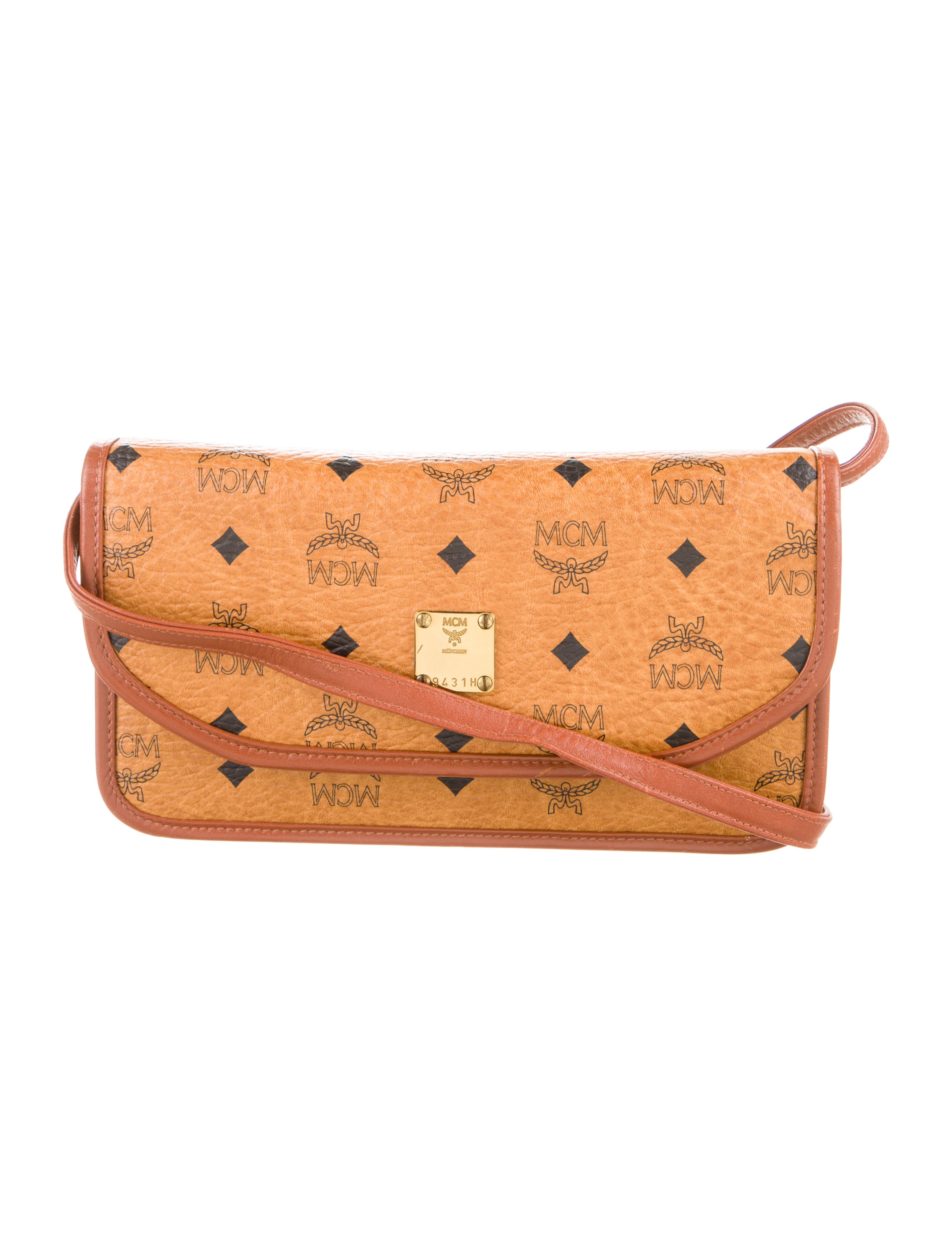 MCM Eyes On The Horizon Messenger Bag Black Crossbody Bags, Handbags