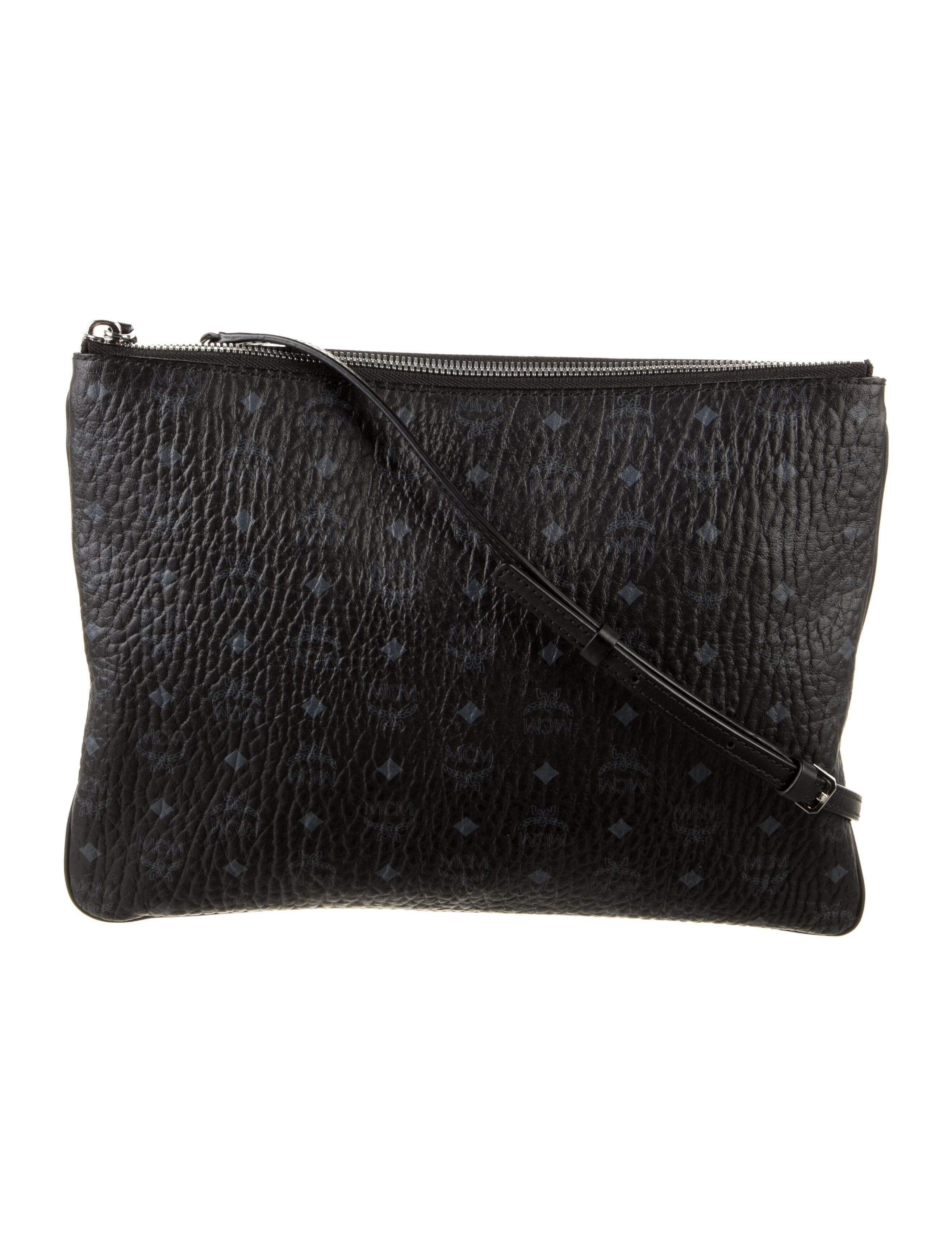 MCM Eyes On The Horizon Messenger Bag Black Crossbody Bags, Handbags