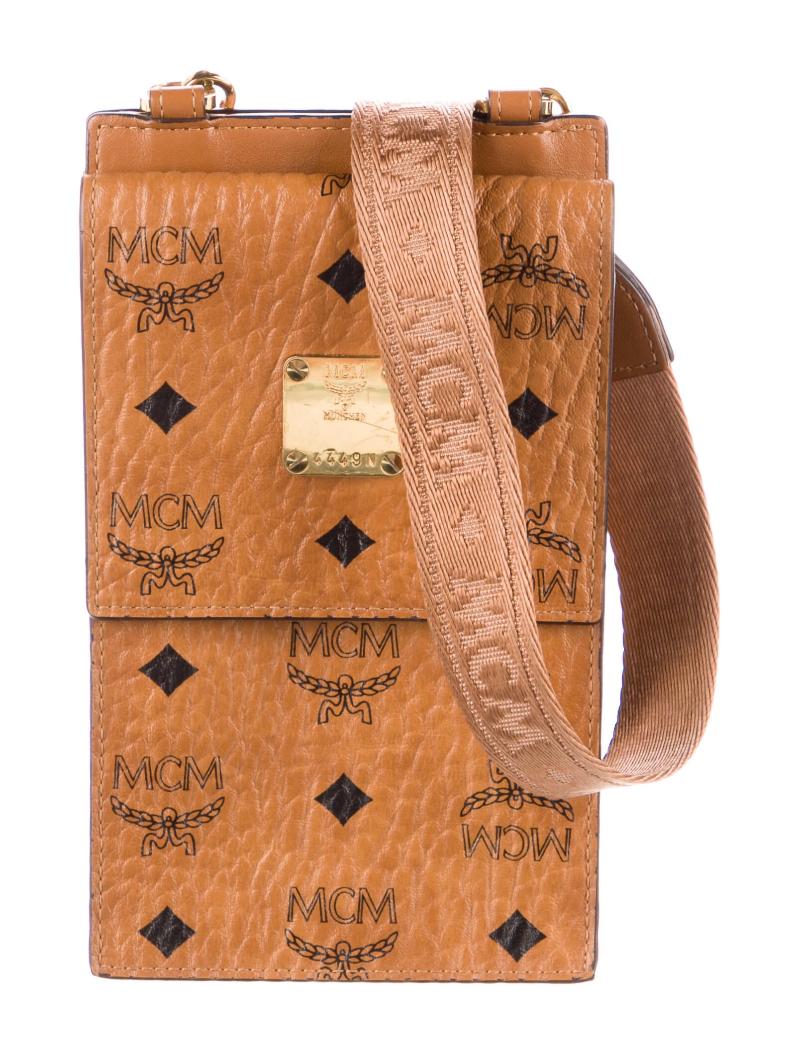 MCM Monogram Round Crossbody Bag Brown Crossbody Bags, Handbags W3020256 The RealReal