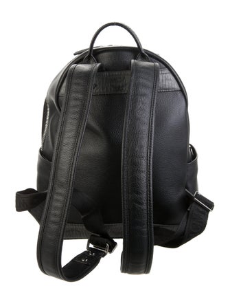 MCM Visetos-Trimmed Leather Stark Backpack