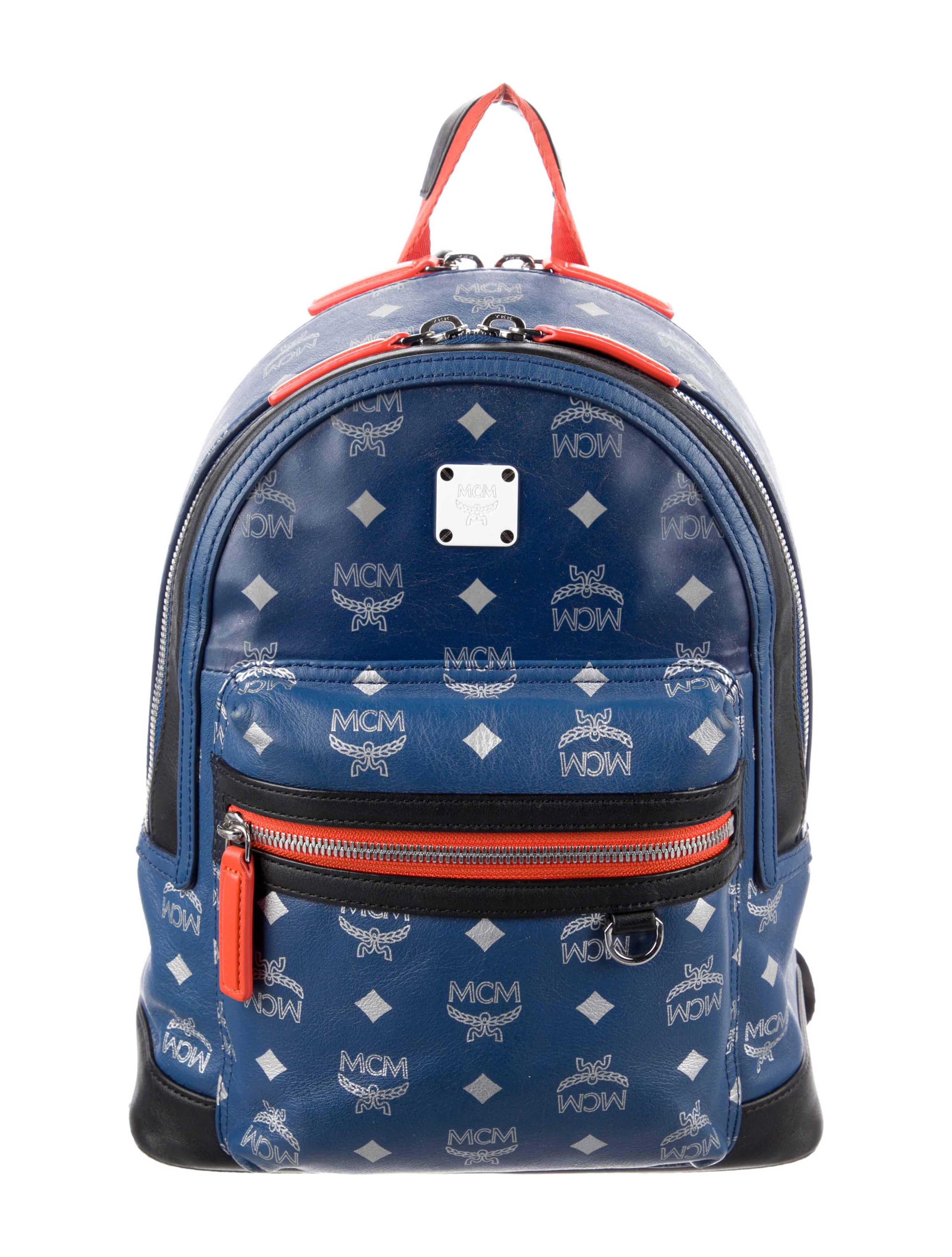 MCM Visetos Backpack Blue Backpacks, Bags W3047940 The RealReal