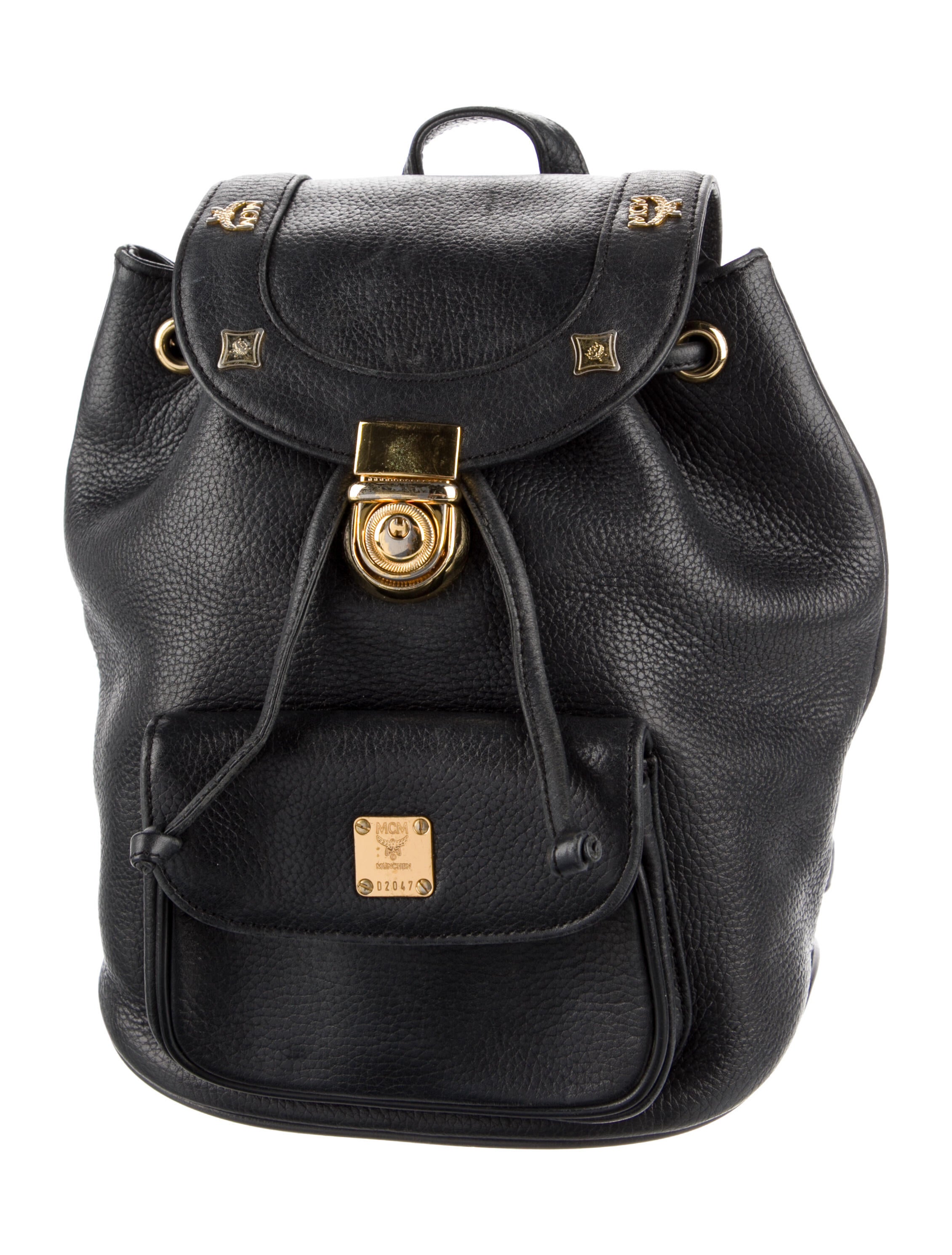 MCM Small Leather Backpack