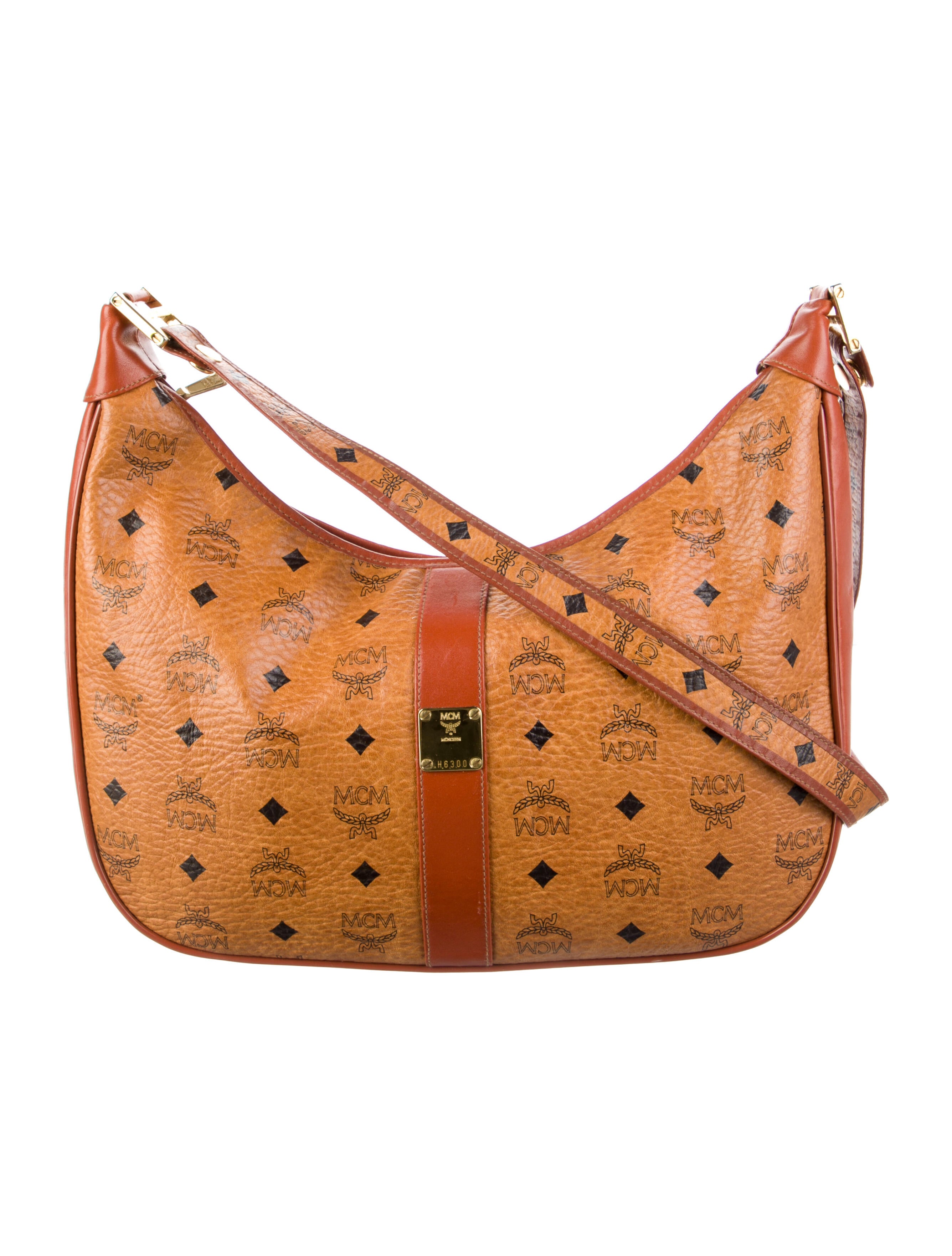 MCM Visetos Shouder Bag Brown Shoulder Bags, Handbags W3048866