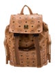 MCM Visetos Leather-Trimmed Backpack