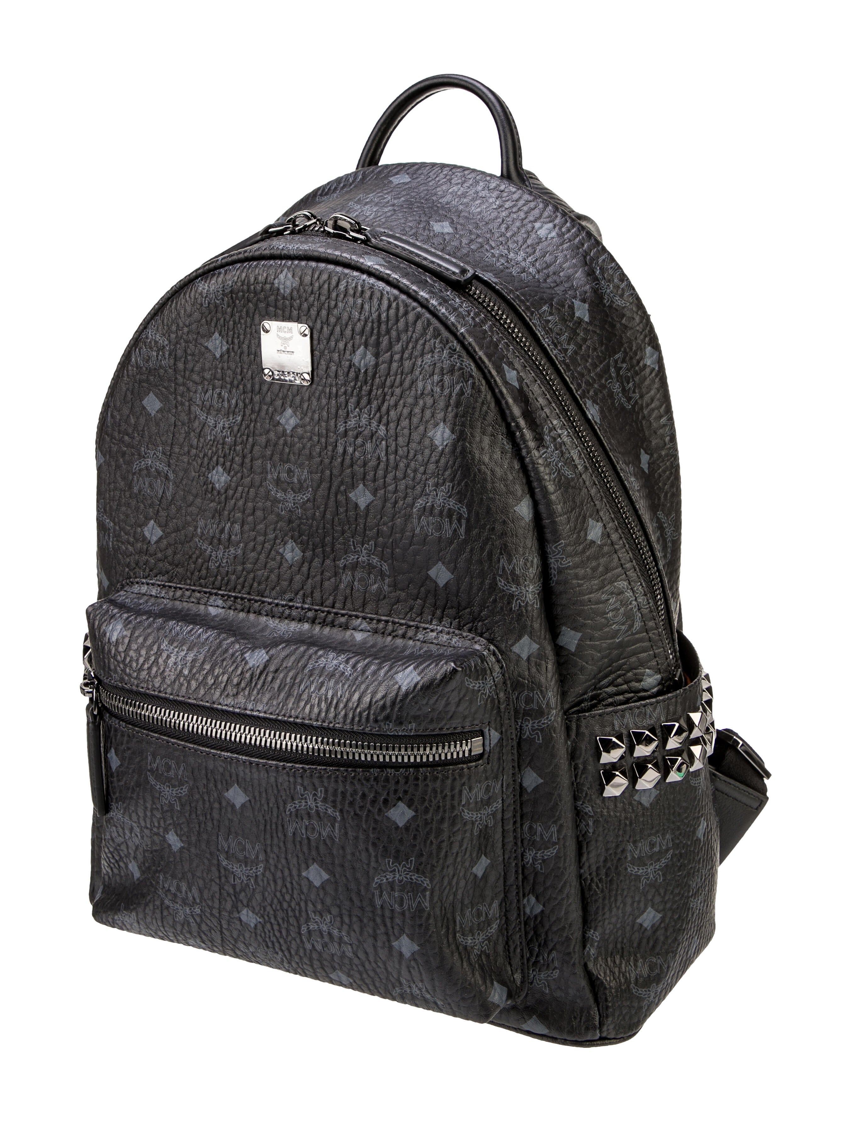 MCM Visetos Stud-Embellished Backpack