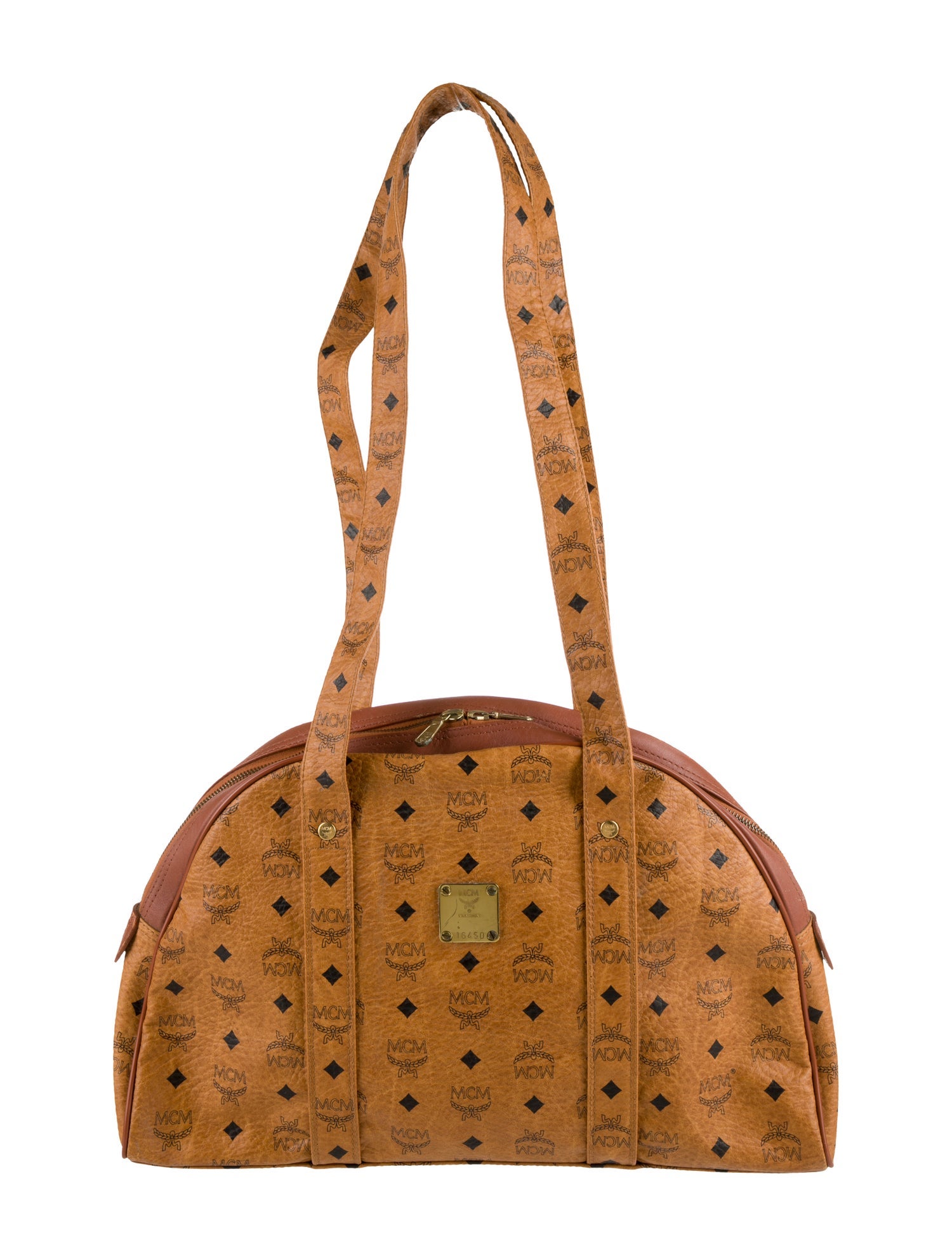 MCM Visetos Shoulder Bag Brown Shoulder Bags, Handbags W3052060