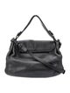 MCM Solid Leather Shoulder Bag