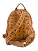MCM Studded Logo Leather Backpack
