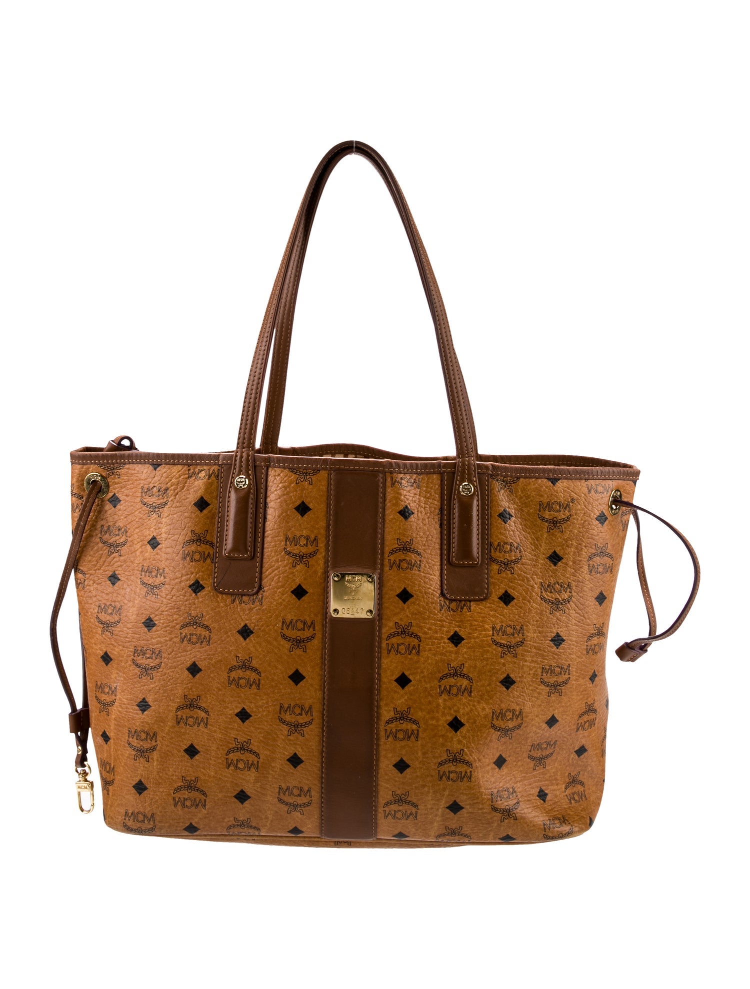 MCM Visetos Reversible Tote Brown Totes, Handbags W3053442 The