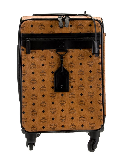 MCM Monogram Rolling Suitcase