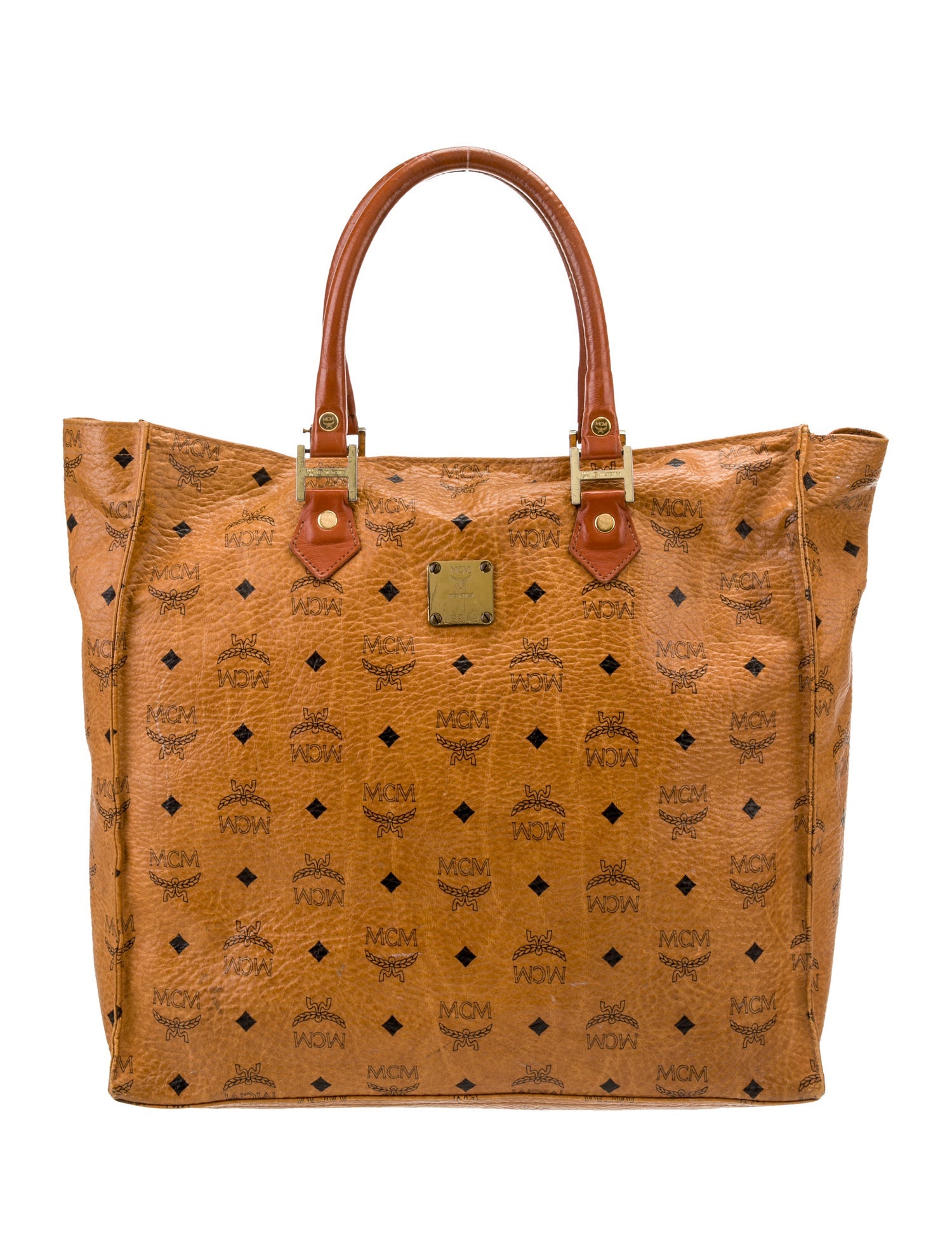 MCM Vintage Visetos Zip Tote - Neutrals Totes, Handbags - W3049040 ...