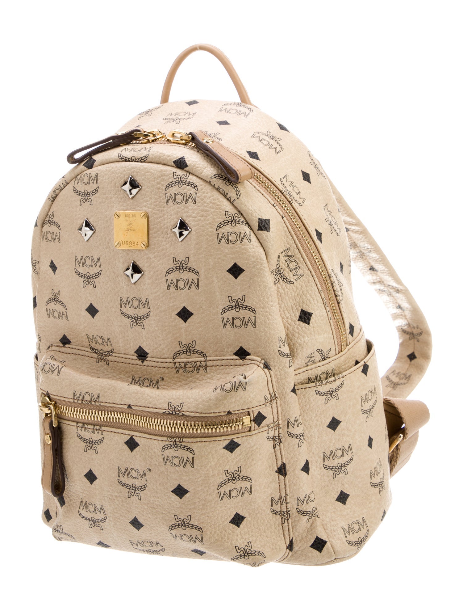 MCM Studded Visetos Backpack