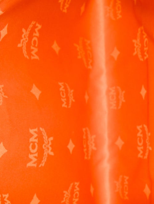 MCM Logo Monogram Coated Canvas Clutch