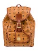 MCM Visetos Leather-Trimmed Backpack