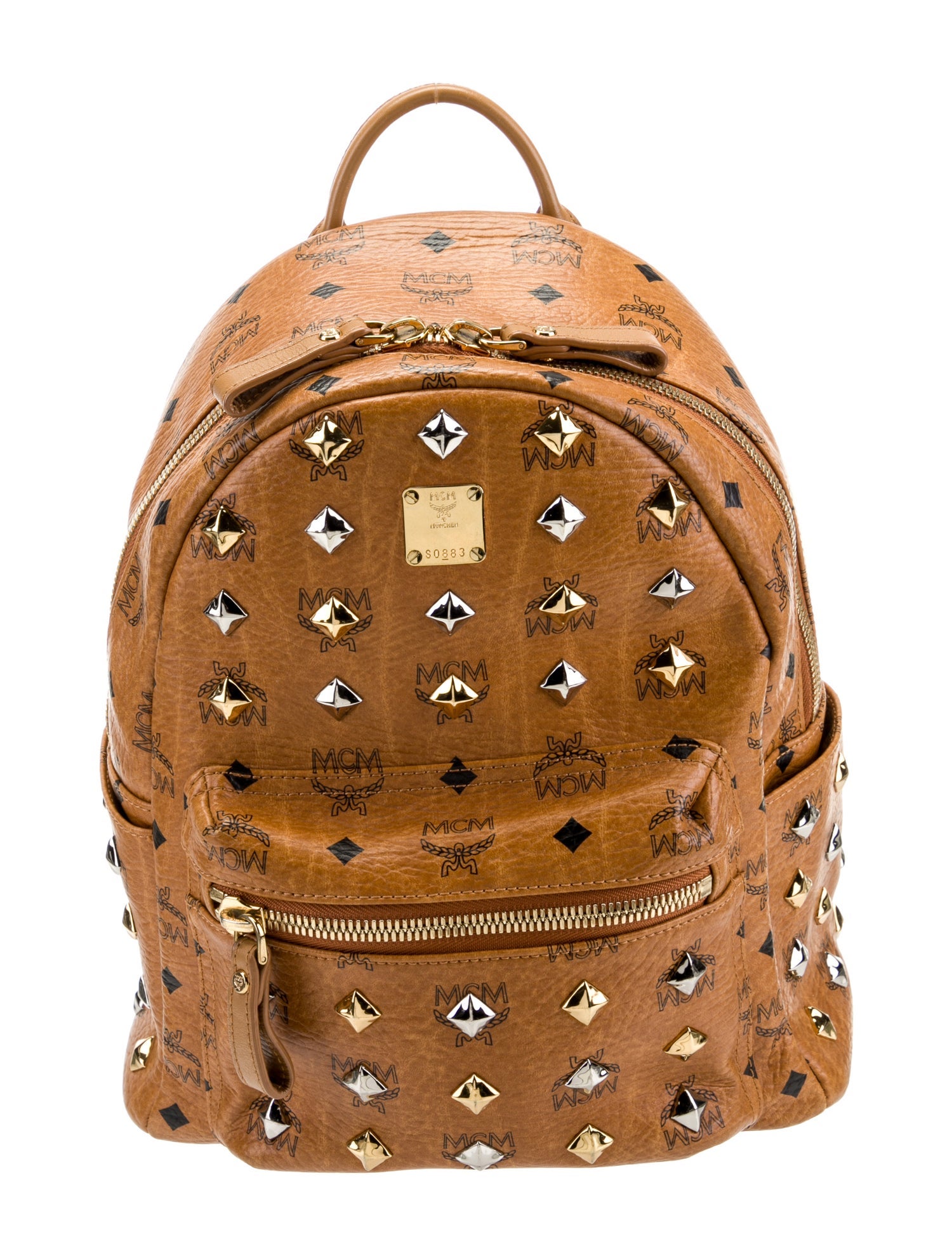 MCM Studded Visetos Backpack