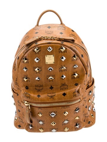 MCM Backpacks Studded Visetos Backpack
