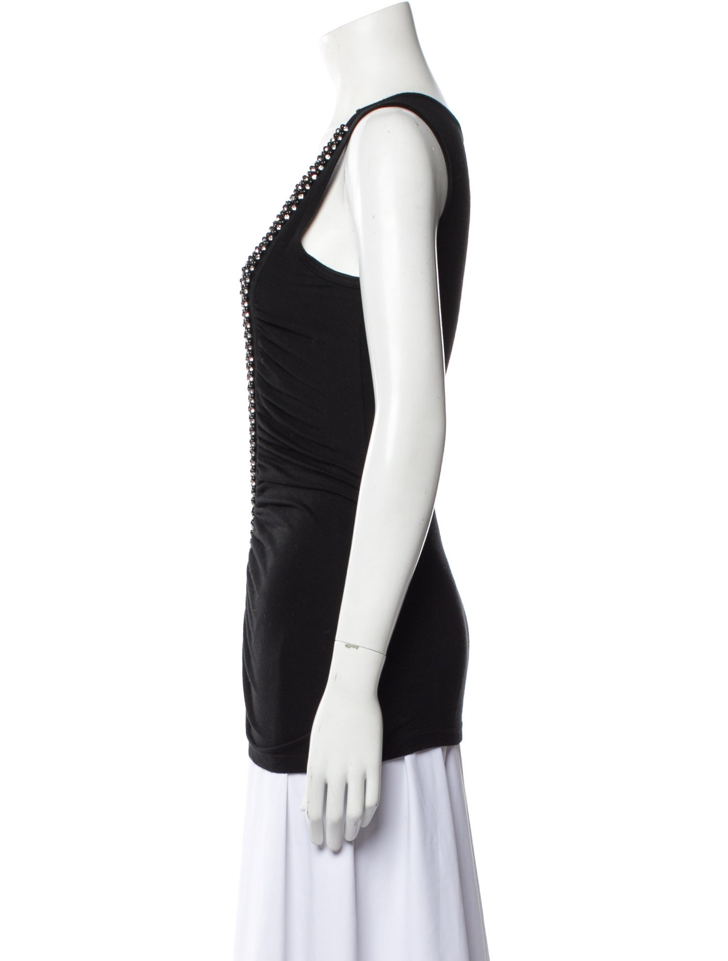 MCM Scoop Neck Sleeveless Top