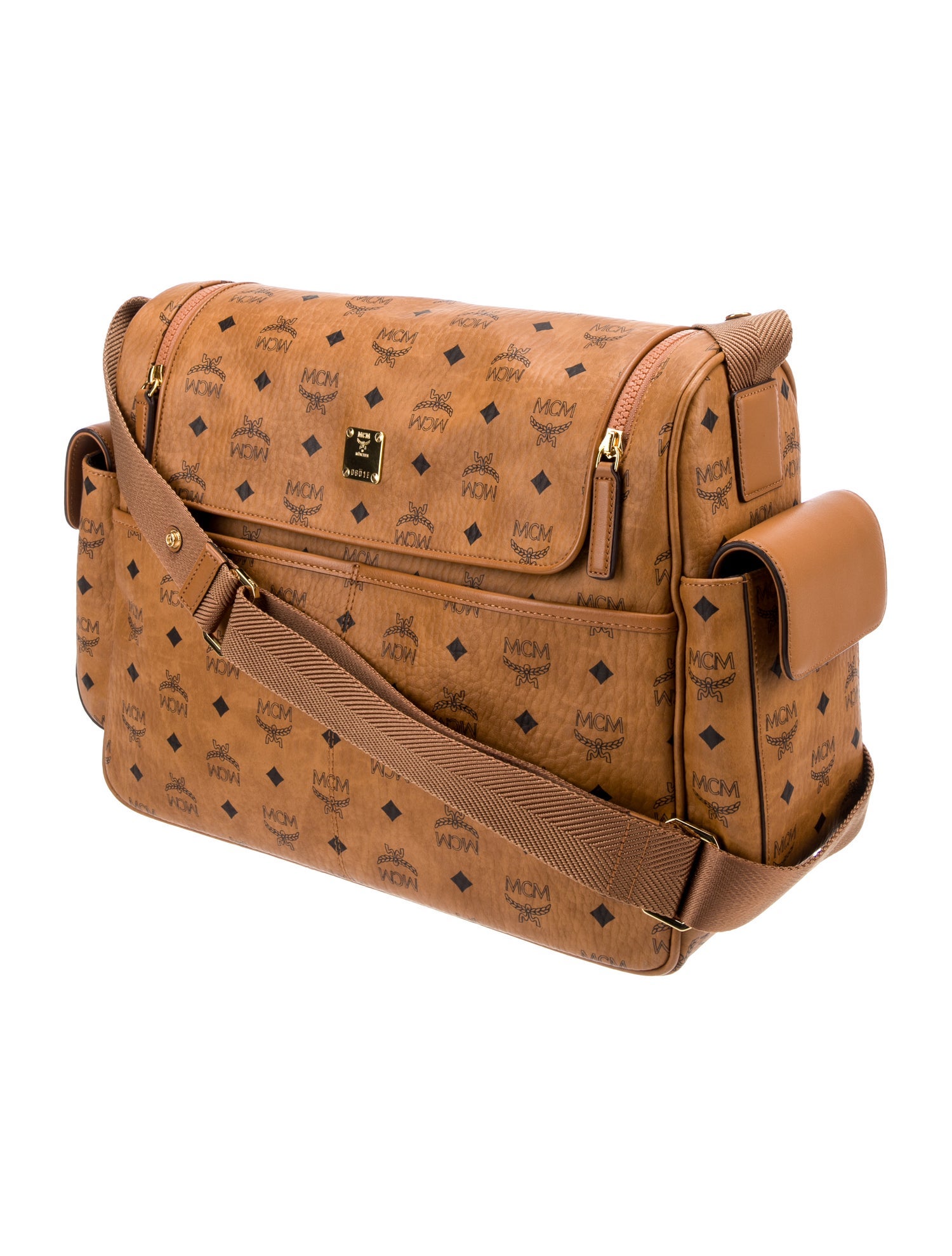 MCM Large Visetos Klassik Diaper Bag - Brown - W3059366 | The RealReal