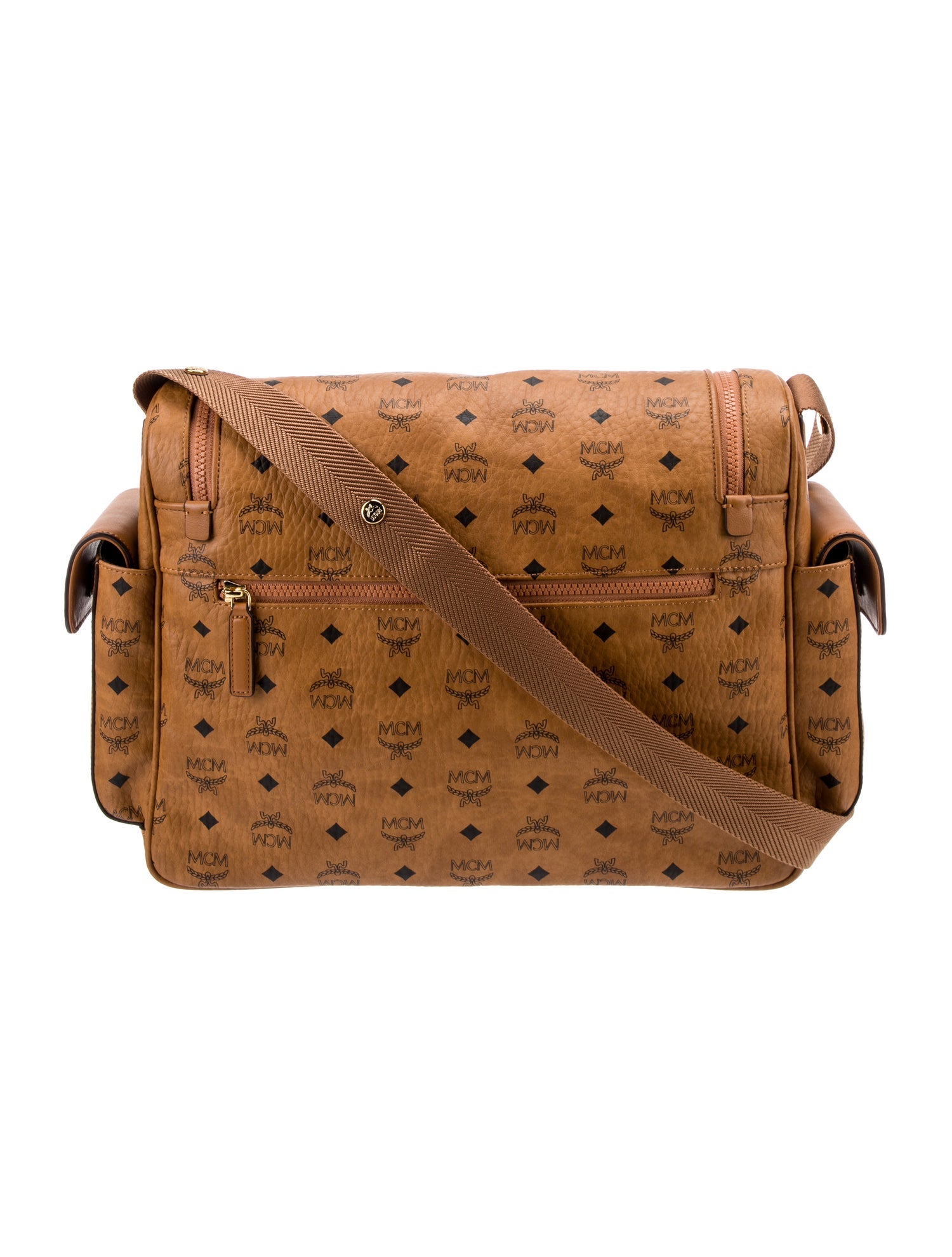 MCM Large Visetos Klassik Diaper Bag - Brown - W3059366 | The RealReal