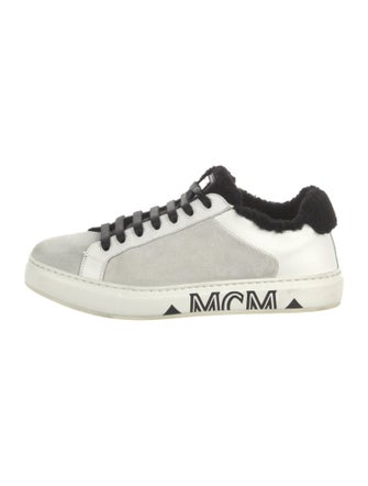 MCM Suede Printed Sneakers