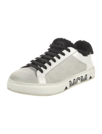 MCM Suede Printed Sneakers