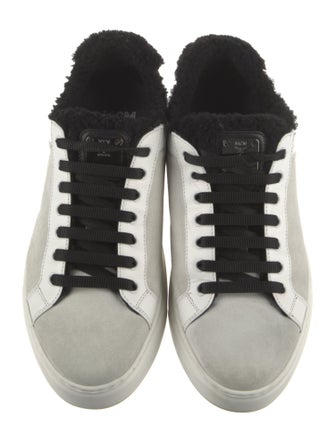MCM Suede Printed Sneakers