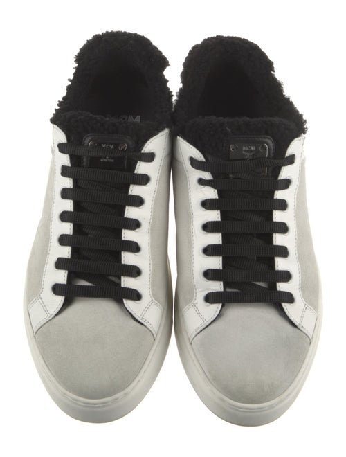 MCM Suede Printed Sneakers