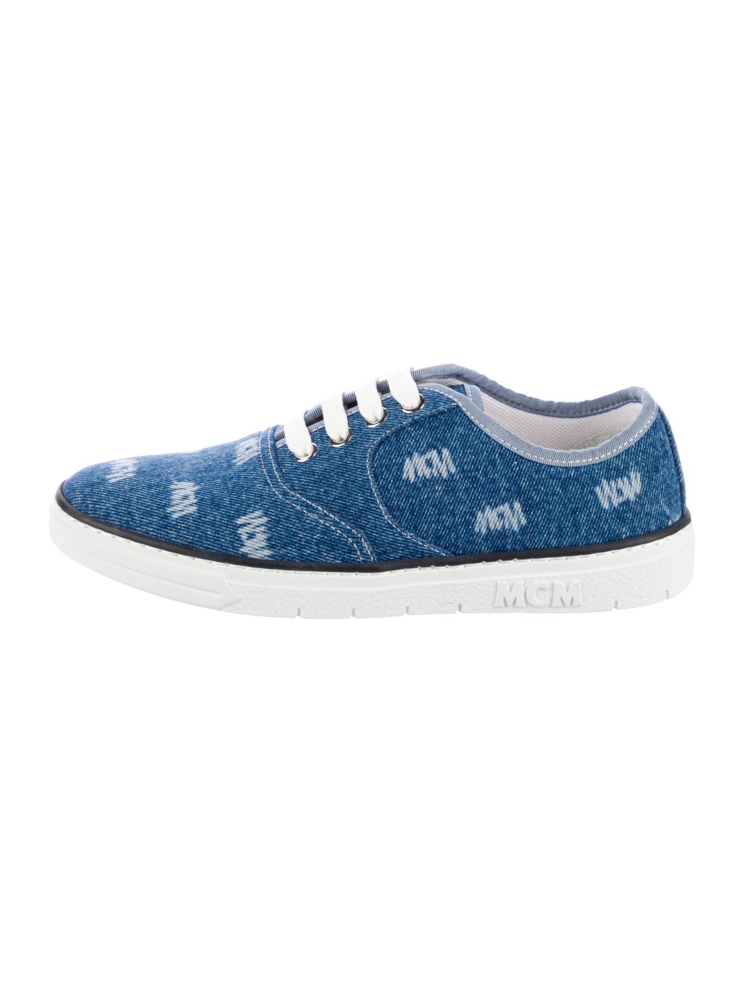 MCM Denim Printed Sneakers